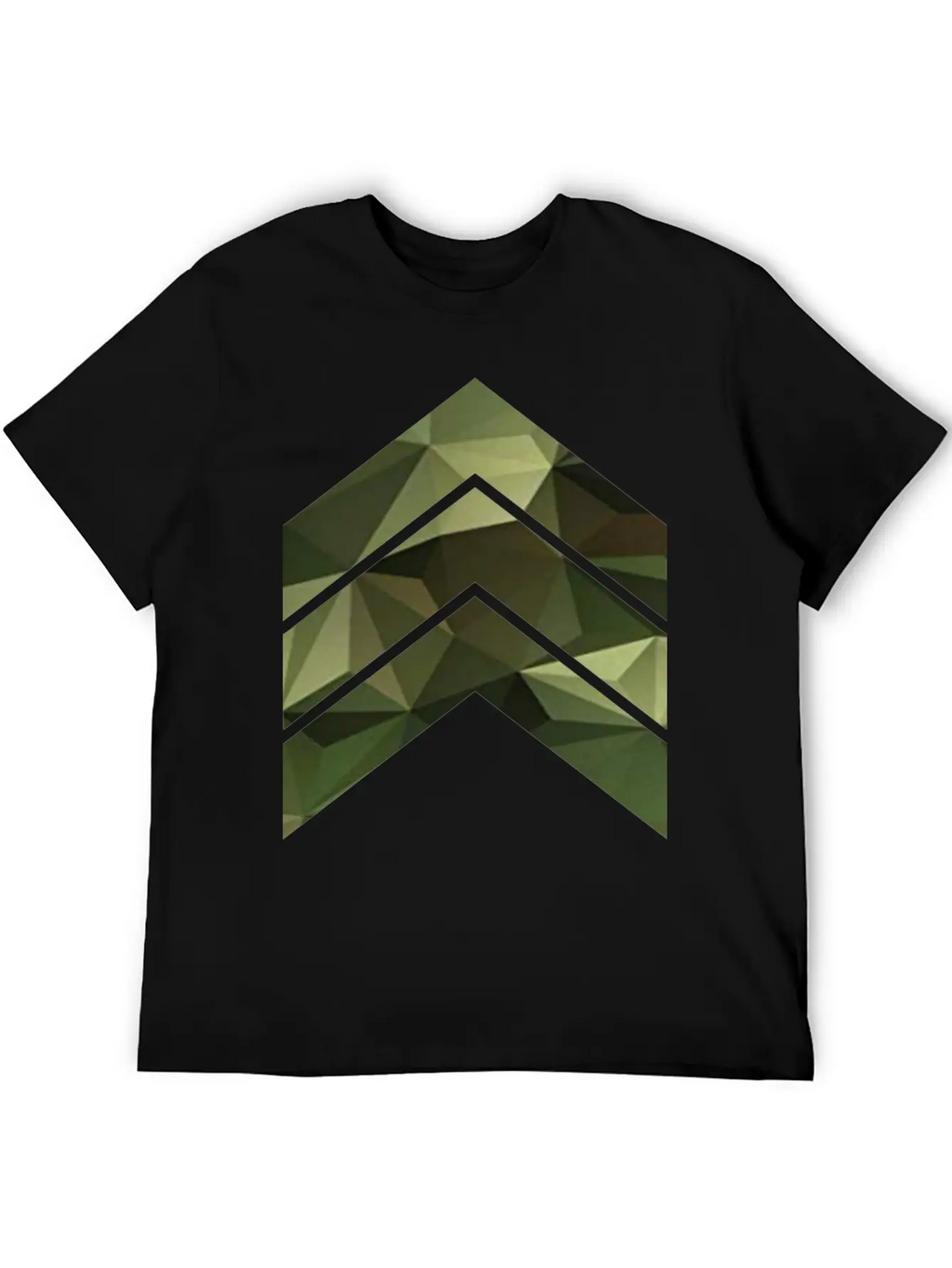 Camouflage Triangles / Arrows Relaxed Everyday Tee – Lightweight And Durable Cotton