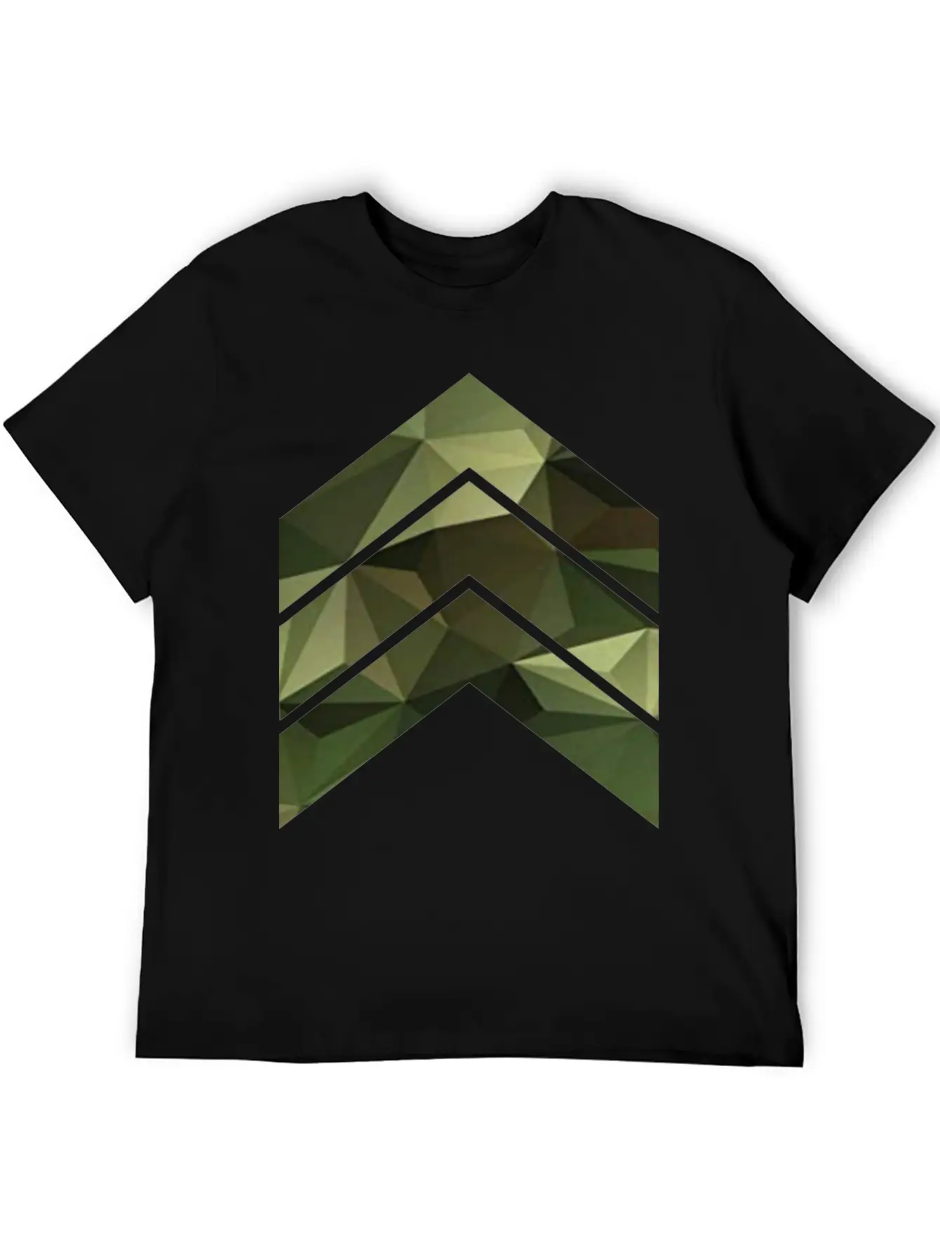 Camouflage Triangles / Arrows Relaxed Everyday Tee – Lightweight And Durable Cotton