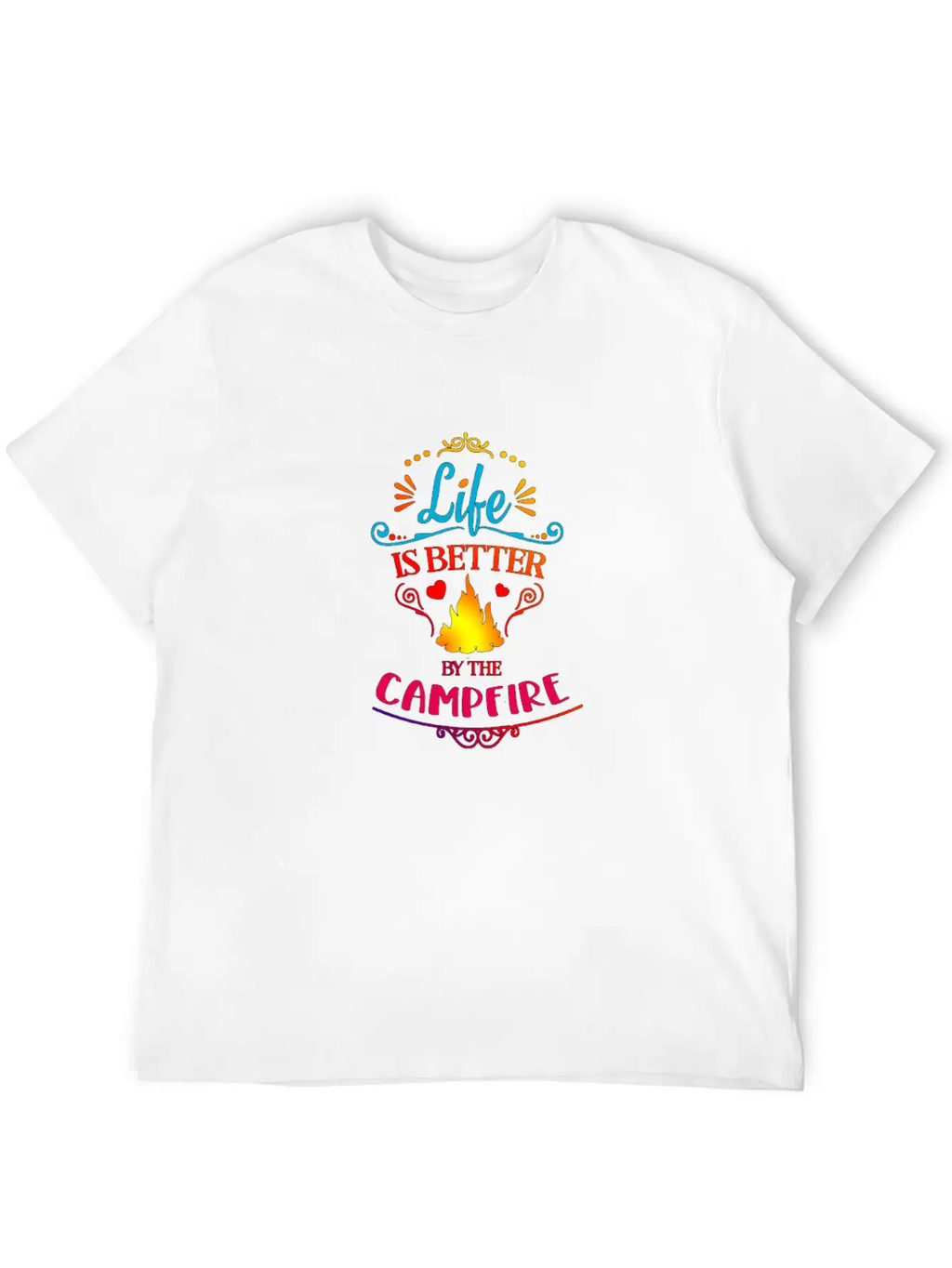 Campfire Life Is Better Relaxed Everyday Tee – Lightweight And Durable Cotton