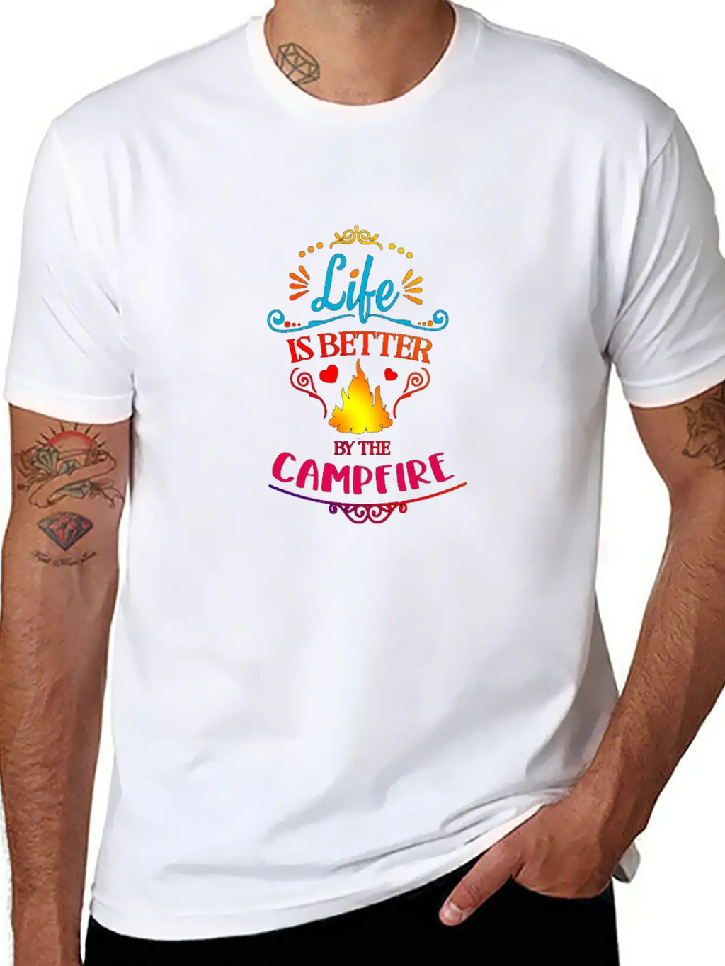 Campfire Life Is Better Relaxed Everyday Tee – Lightweight And Durable Cotton
