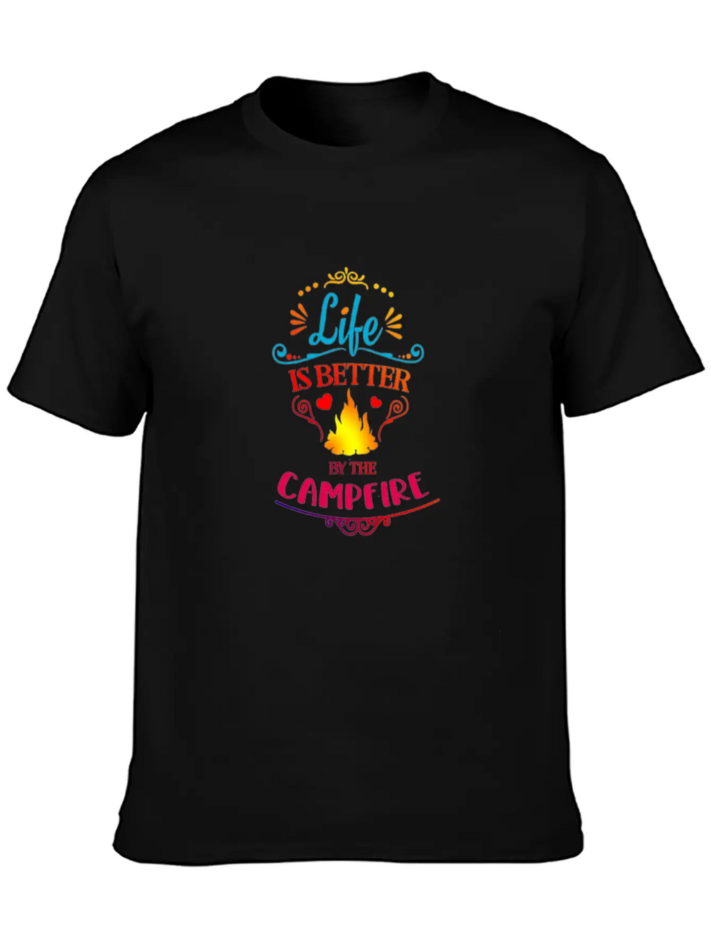 Campfire Life Is Better Relaxed Everyday Tee – Lightweight And Durable Cotton