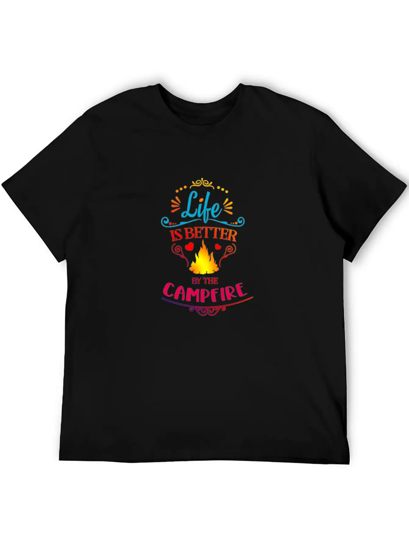 Campfire Life Is Better Relaxed Everyday Tee – Lightweight And Durable Cotton