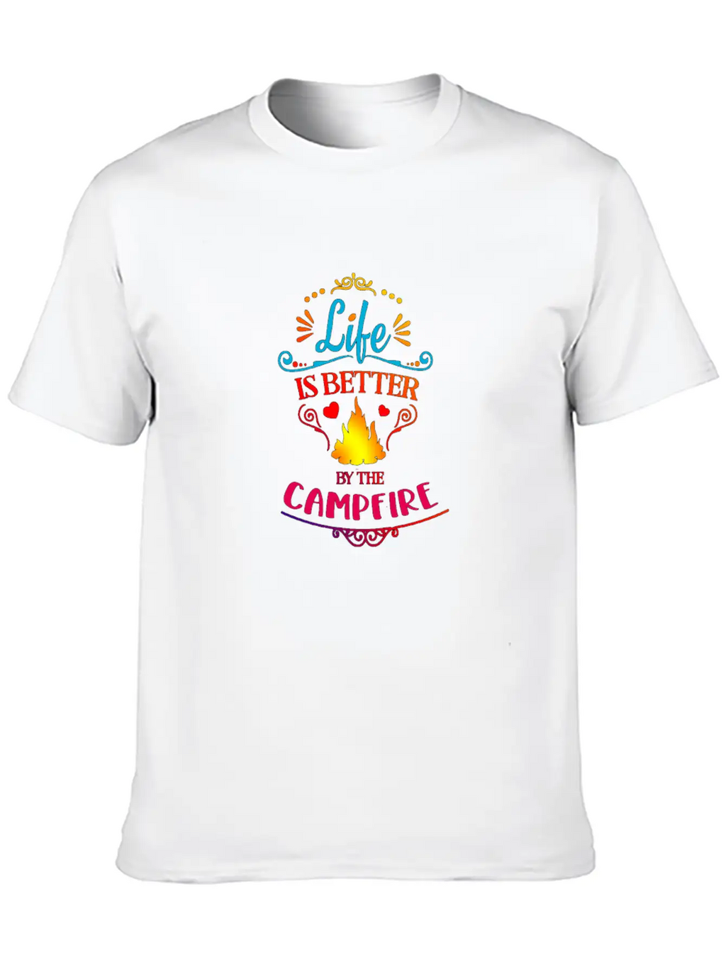 Campfire Life Is Better Relaxed Everyday Tee – Lightweight And Durable Cotton