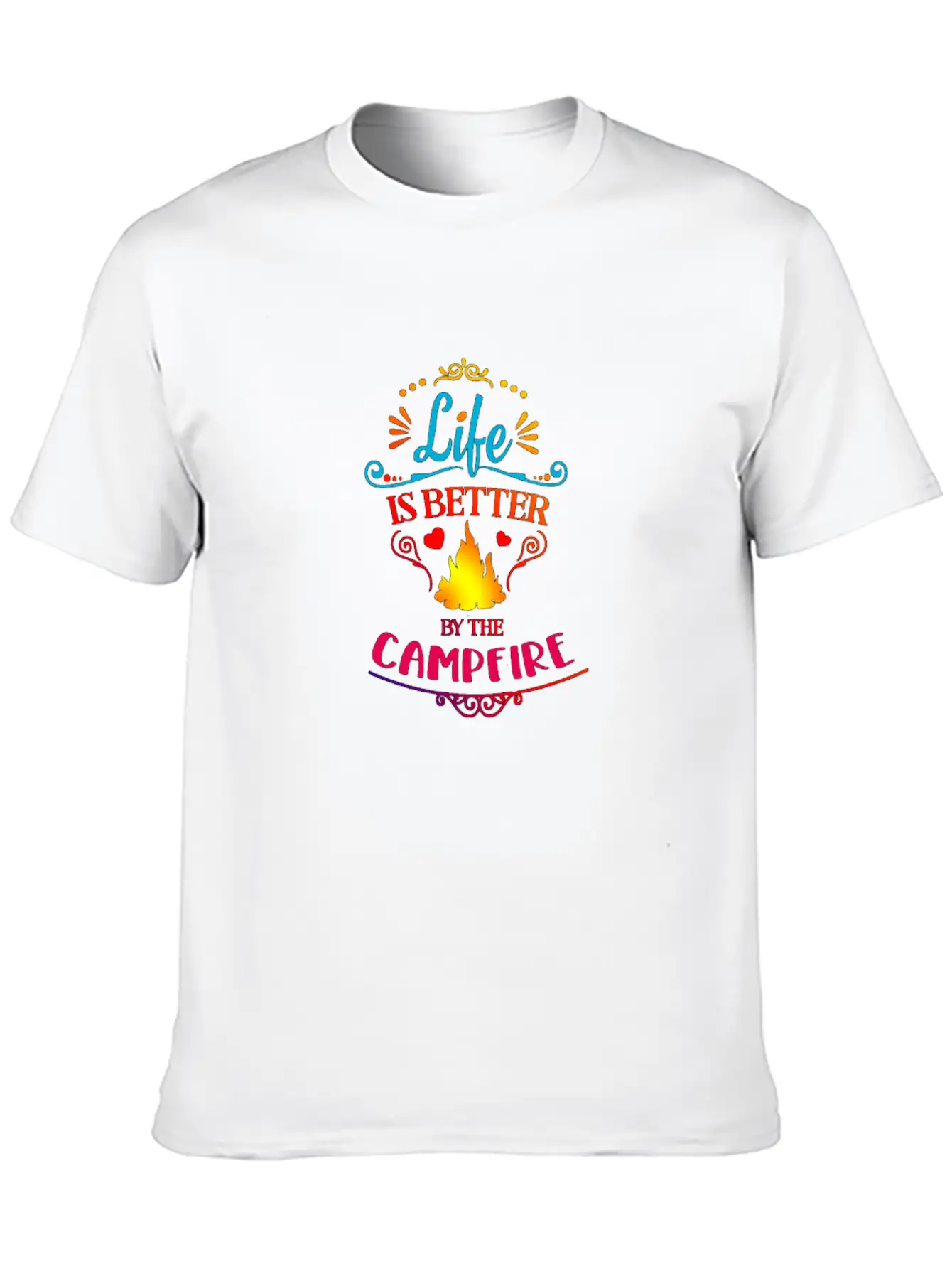 Campfire Life Is Better Relaxed Everyday Tee – Lightweight And Durable Cotton