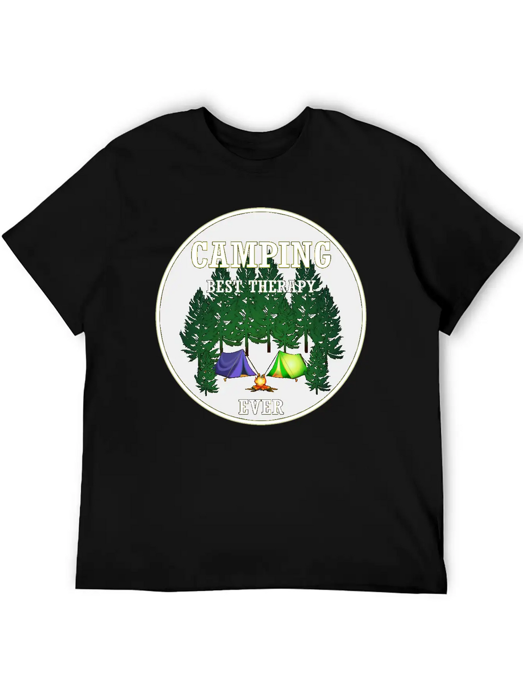 Camping Best Therapy Ever Stylish Everyday T-Shirt – Unisex Basic Cotton Tee