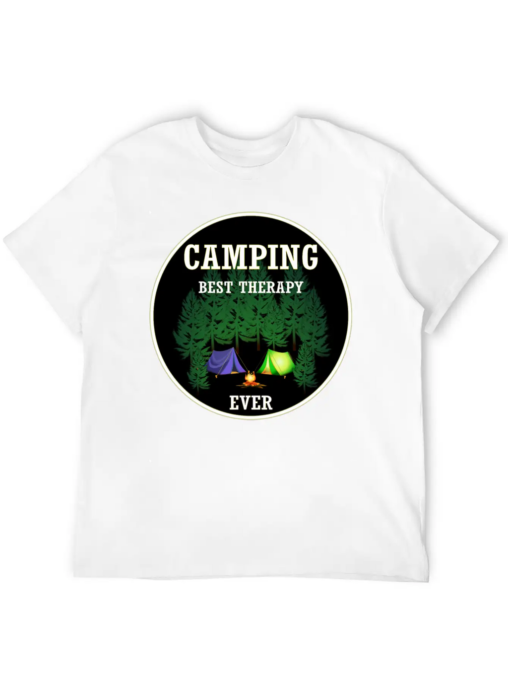 Camping Best Therapy Ever Stylish Everyday T-Shirt – Unisex Basic Cotton Tee