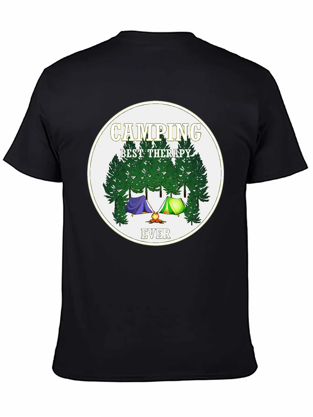 Camping Best Therapy Ever Stylish Everyday T-Shirt – Unisex Basic Cotton Tee