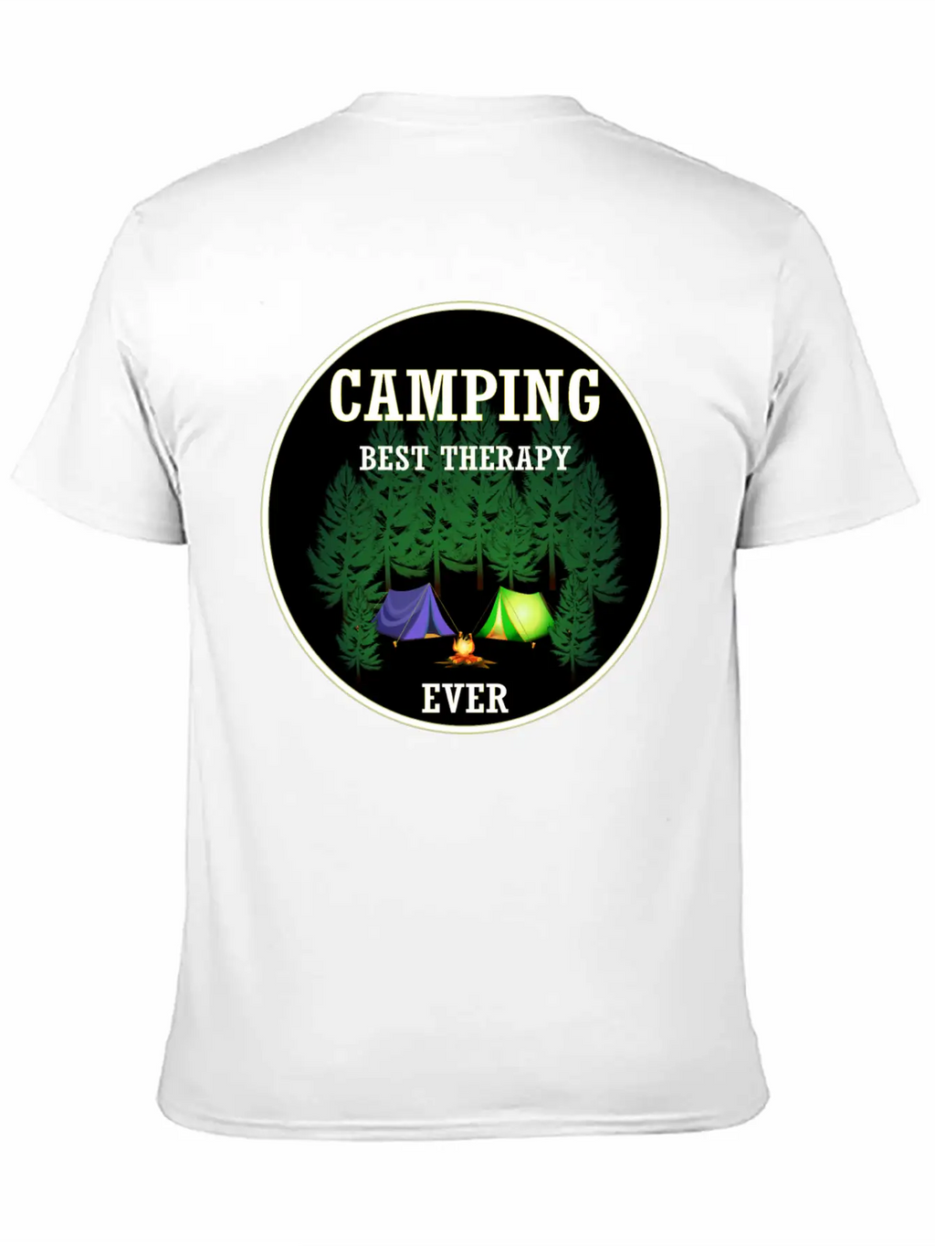 Camping Best Therapy Ever Stylish Everyday T-Shirt – Unisex Basic Cotton Tee
