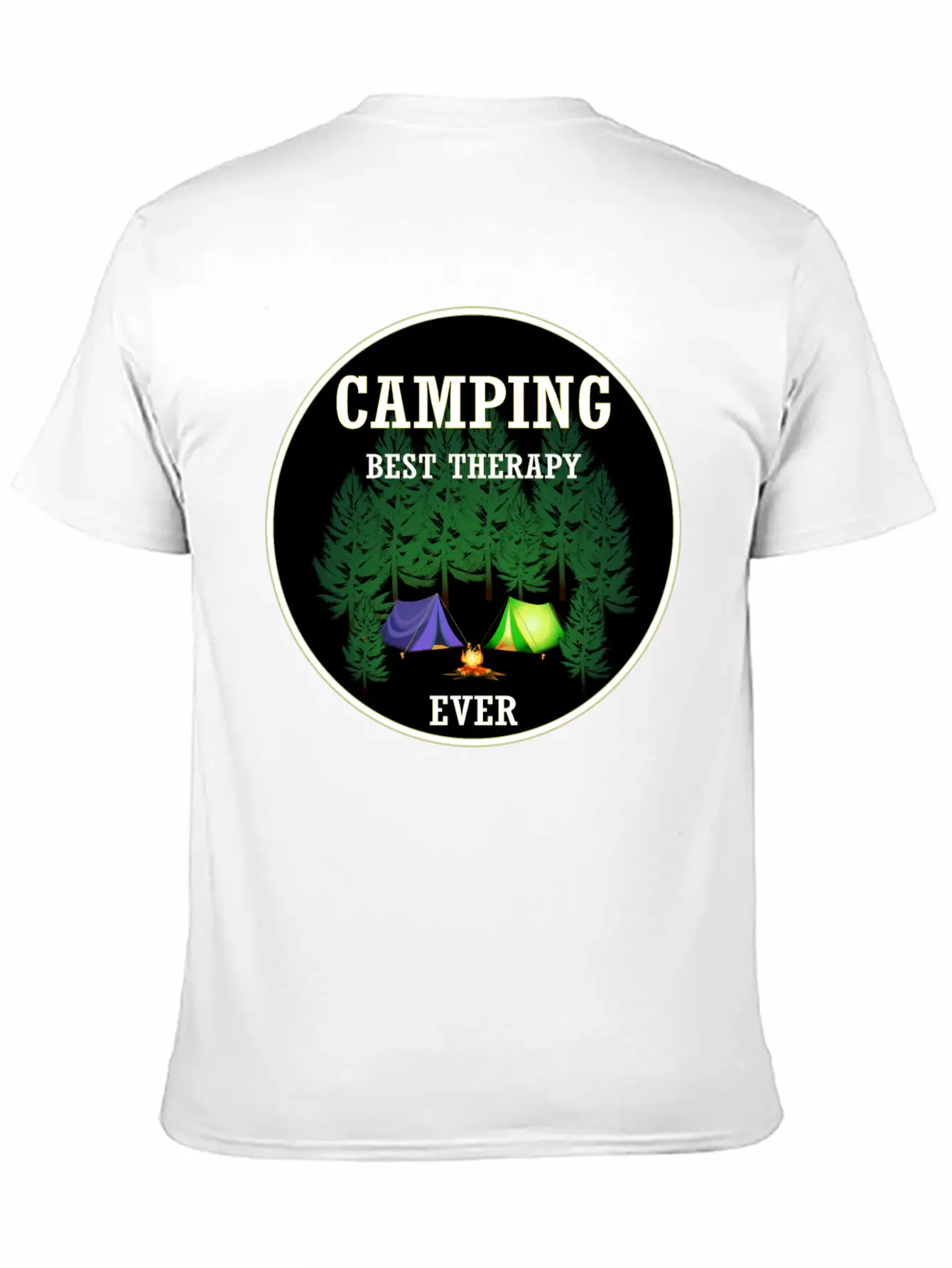 Camping Best Therapy Ever Stylish Everyday T-Shirt – Unisex Basic Cotton Tee