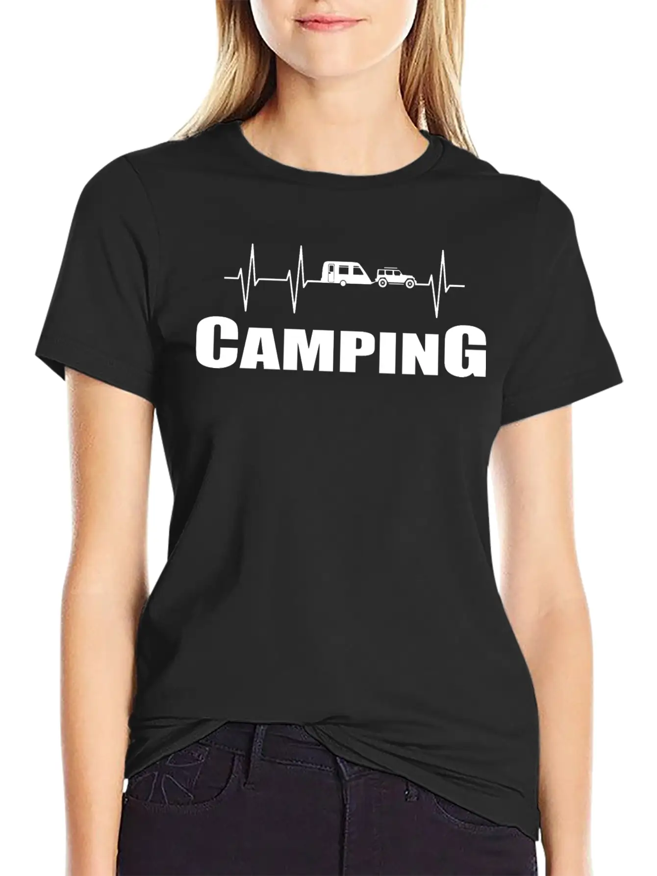 Camping Breathable Soft Cotton T-Shirt – Timeless Casual Look