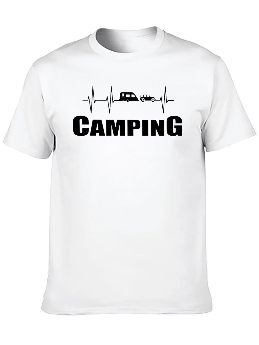Camping Breathable Soft Cotton T-Shirt – Timeless Casual Look