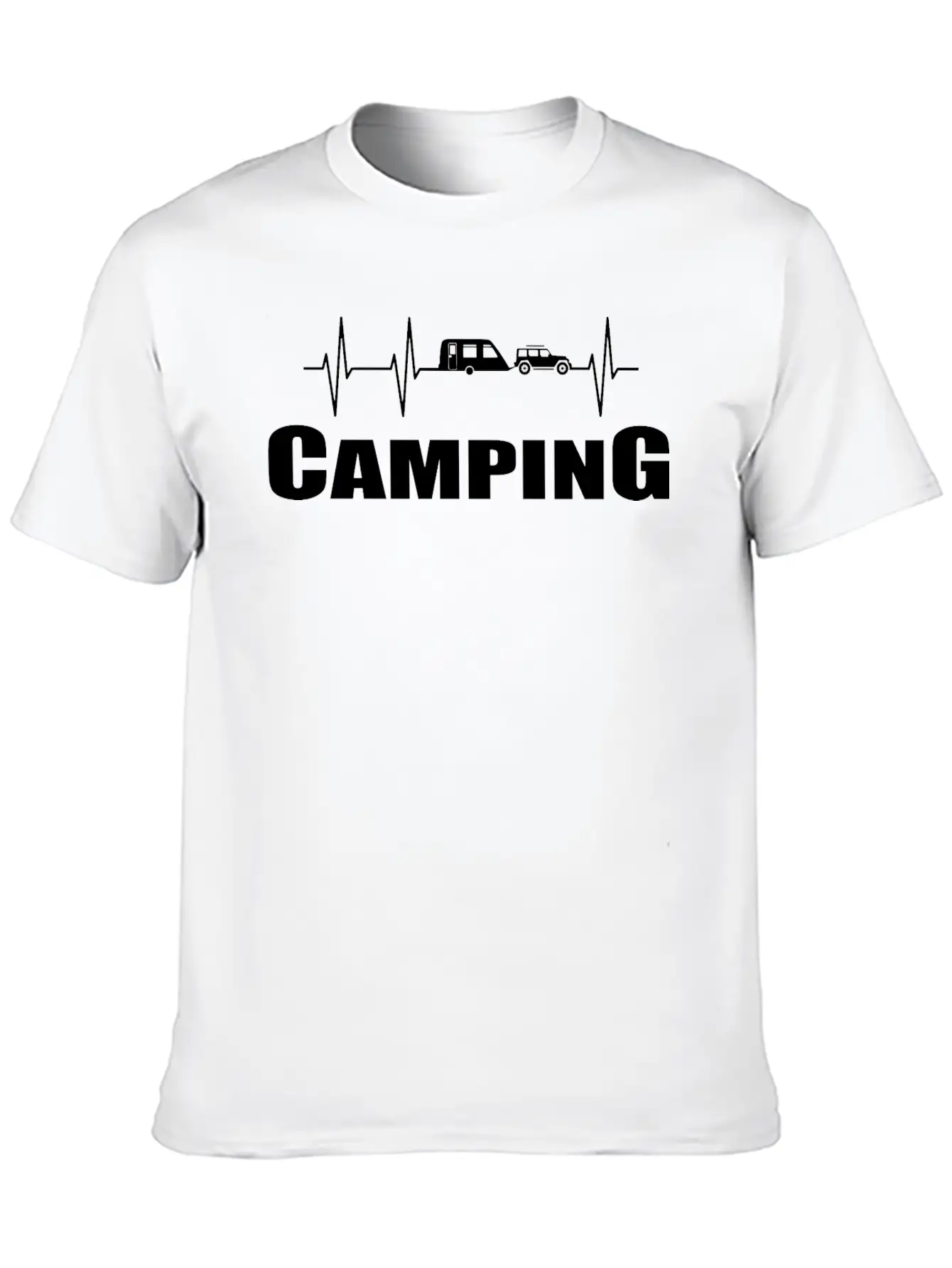 Camping Breathable Soft Cotton T-Shirt – Timeless Casual Look