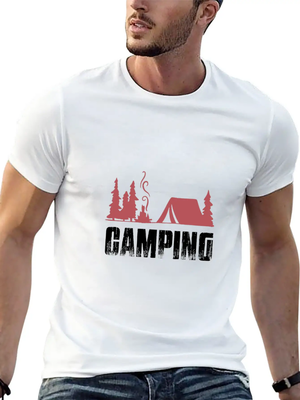 Camping Camping Camping Classic Cotton Tee – Unisex Comfort For Any Season