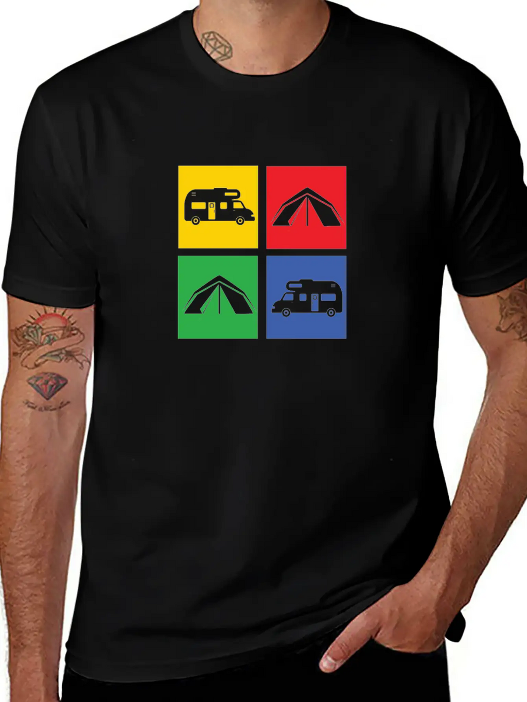 Camping Classic Cotton Tee – Unisex Comfort For Any Season