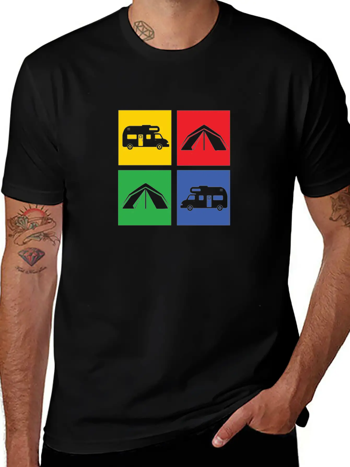 Camping Classic Cotton Tee – Unisex Comfort For Any Season