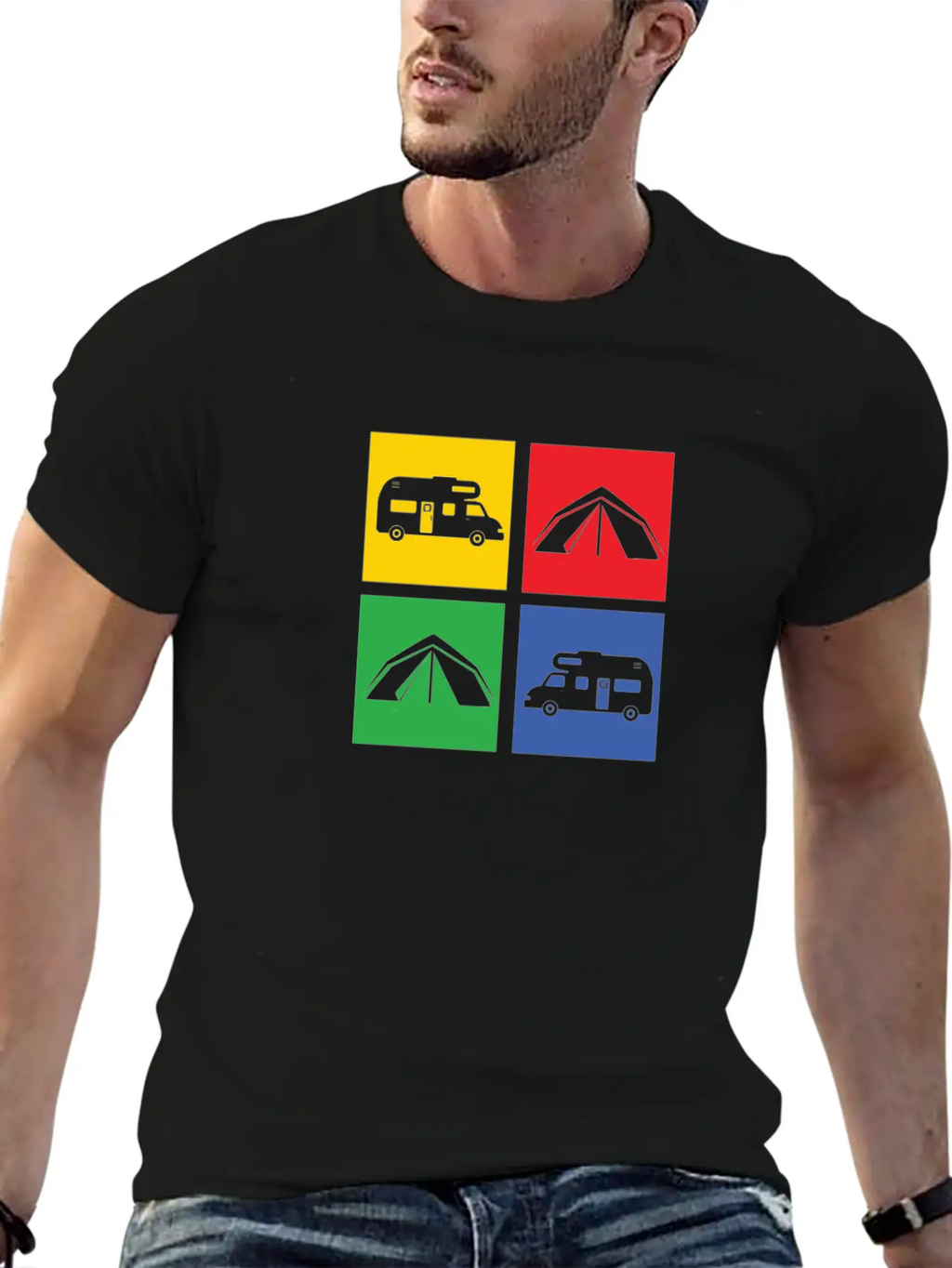 Camping Classic Cotton Tee – Unisex Comfort For Any Season