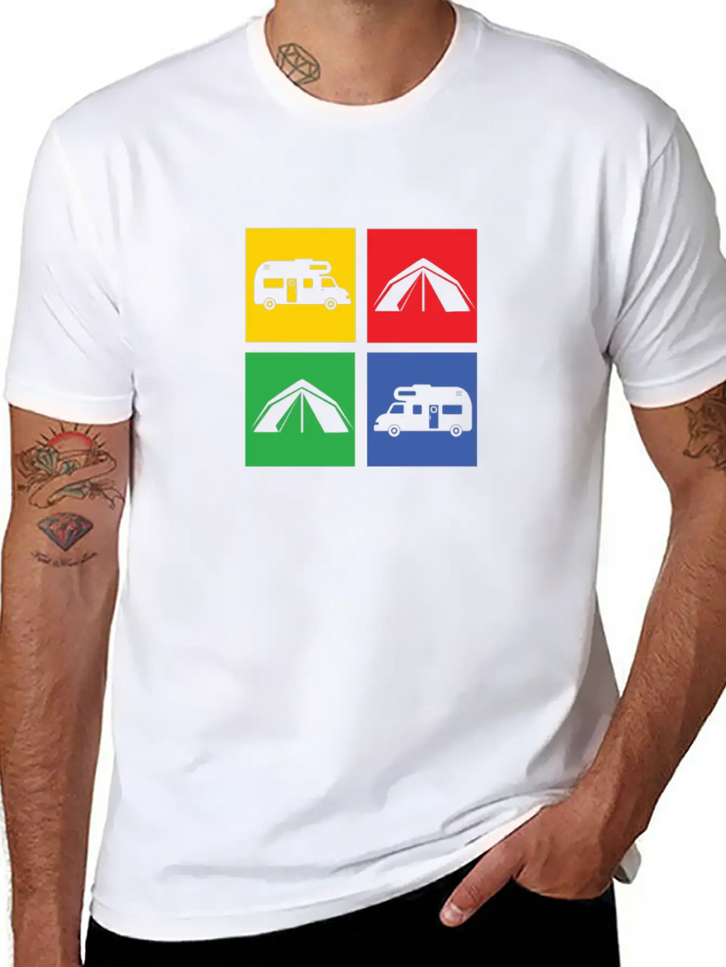 Camping Classic Cotton Tee – Unisex Comfort For Any Season