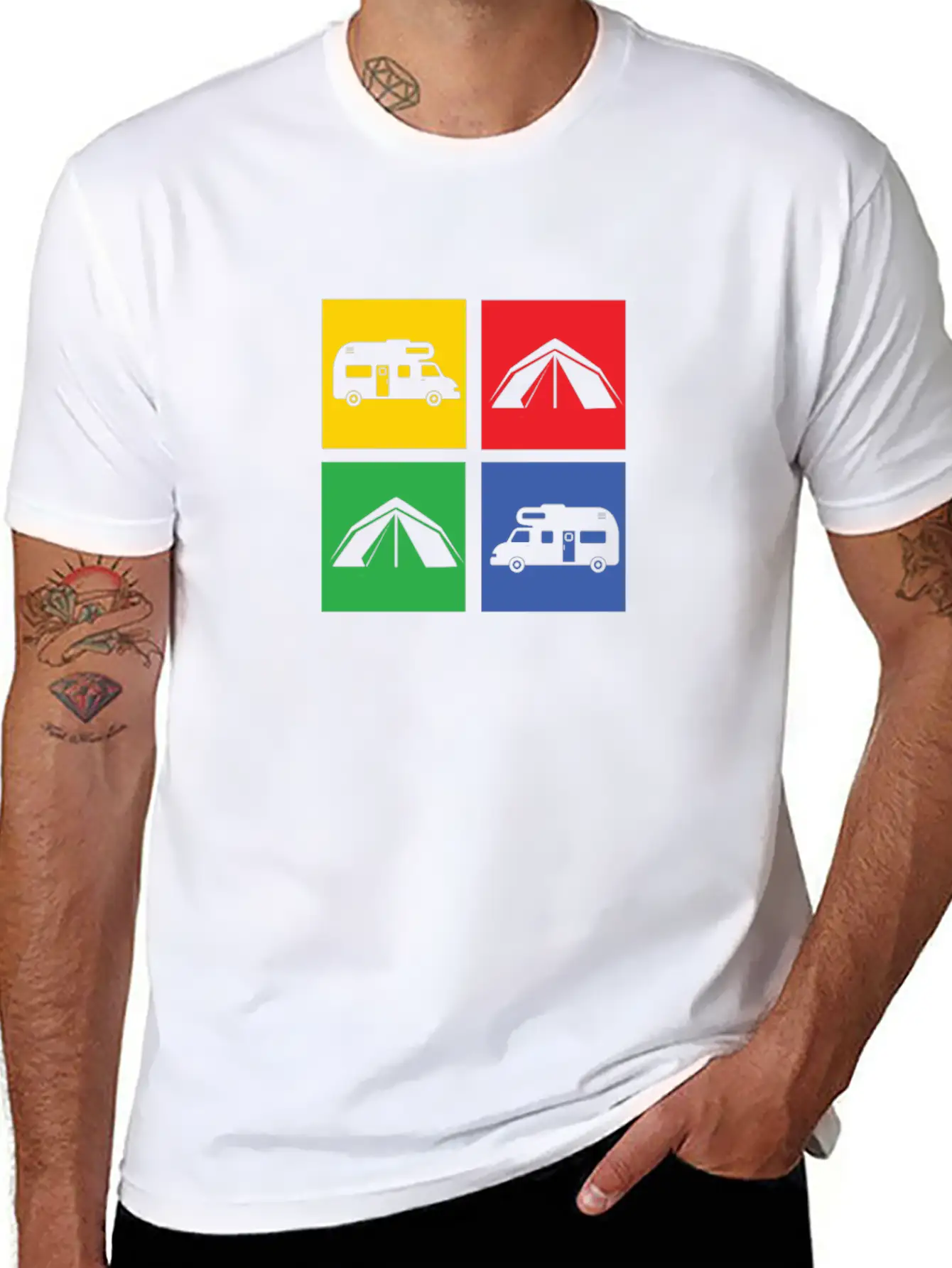 Camping Classic Cotton Tee – Unisex Comfort For Any Season