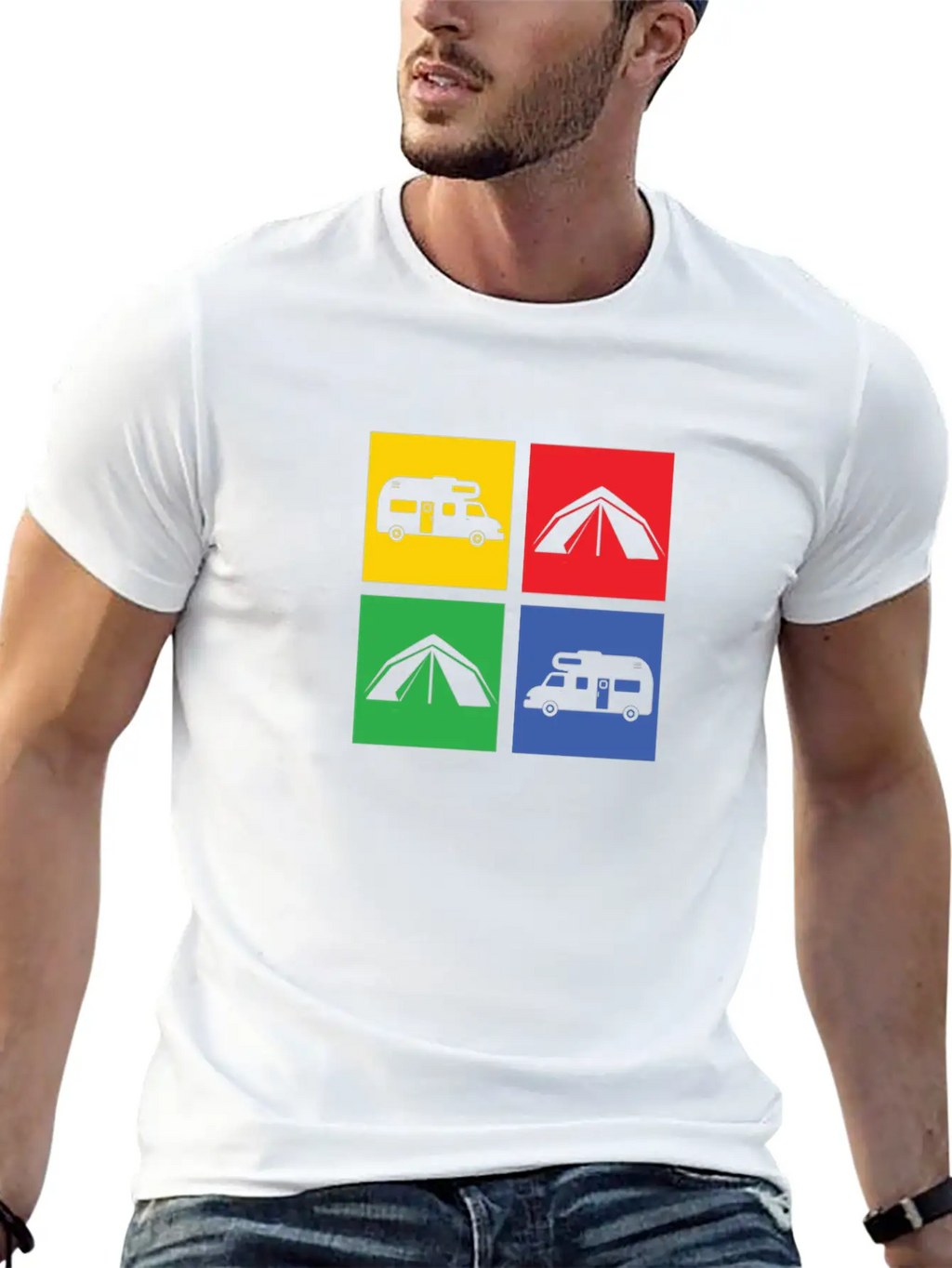 Camping Classic Cotton Tee – Unisex Comfort For Any Season