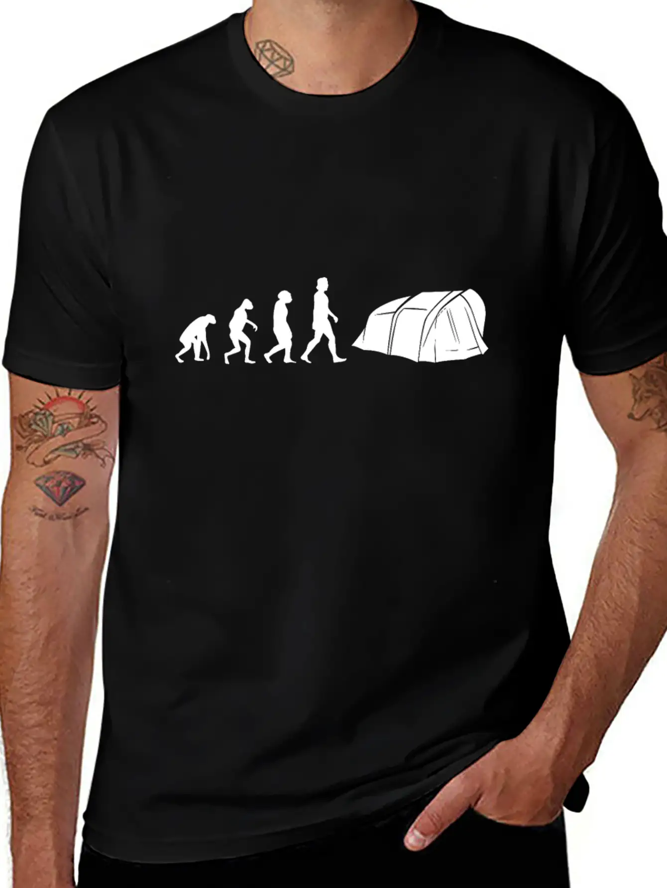Camping Evolution Scouts Breathable Graphic T-Shirt – Perfect For Casual Days