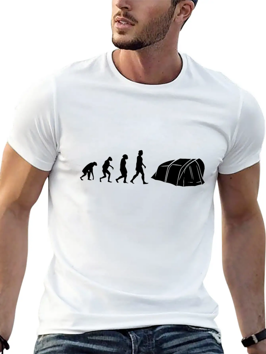 Camping Evolution Scouts Breathable Graphic T-Shirt – Perfect For Casual Days