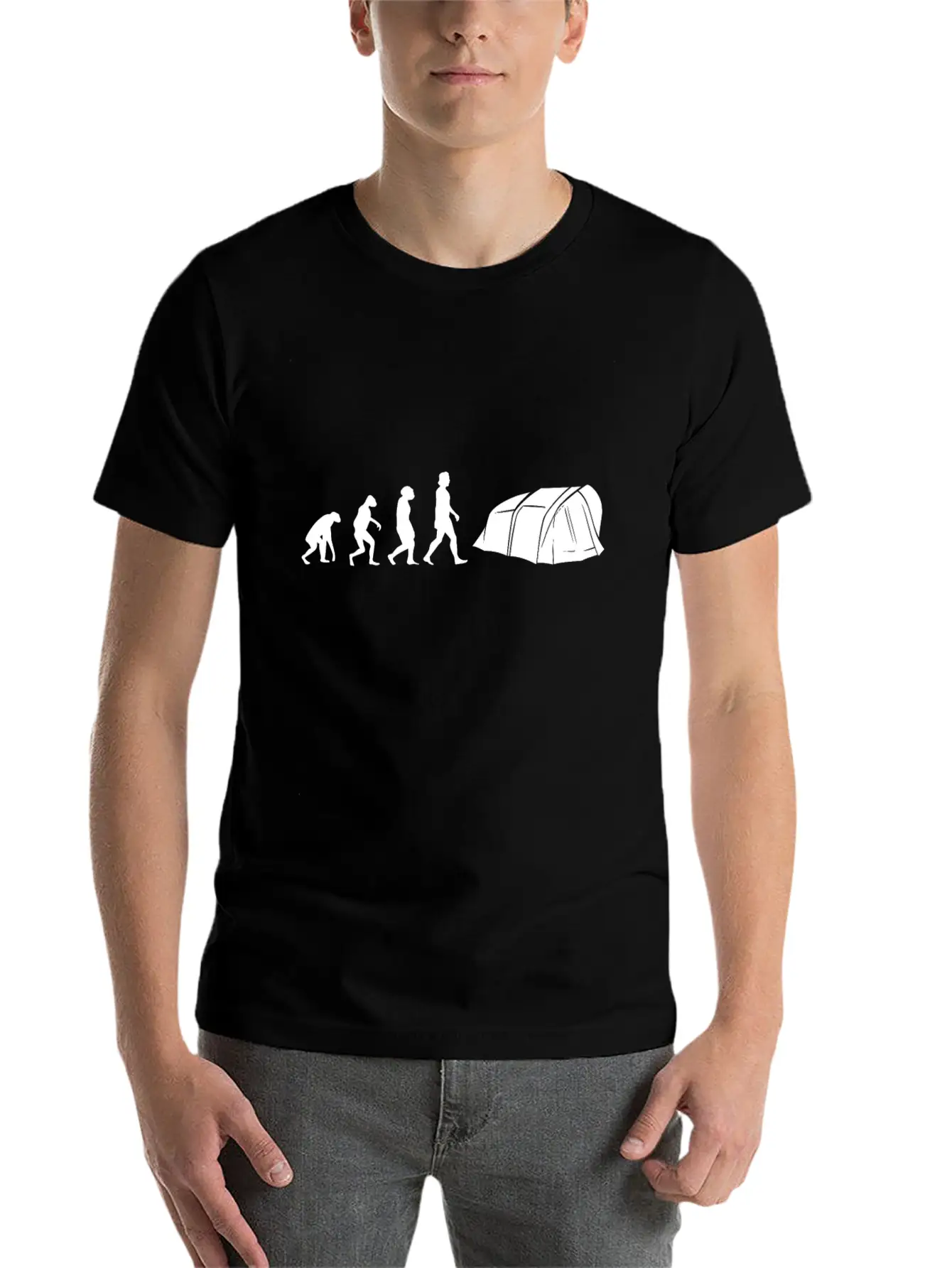 Camping Evolution Scouts Breathable Graphic T-Shirt – Perfect For Casual Days