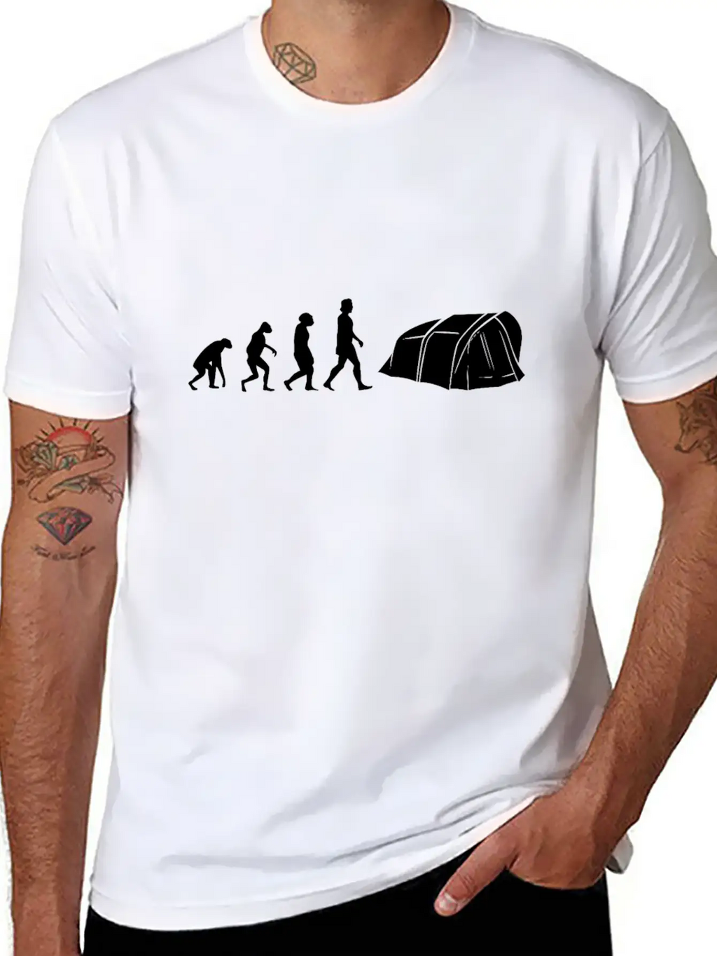Camping Evolution Scouts Breathable Graphic T-Shirt – Perfect For Casual Days