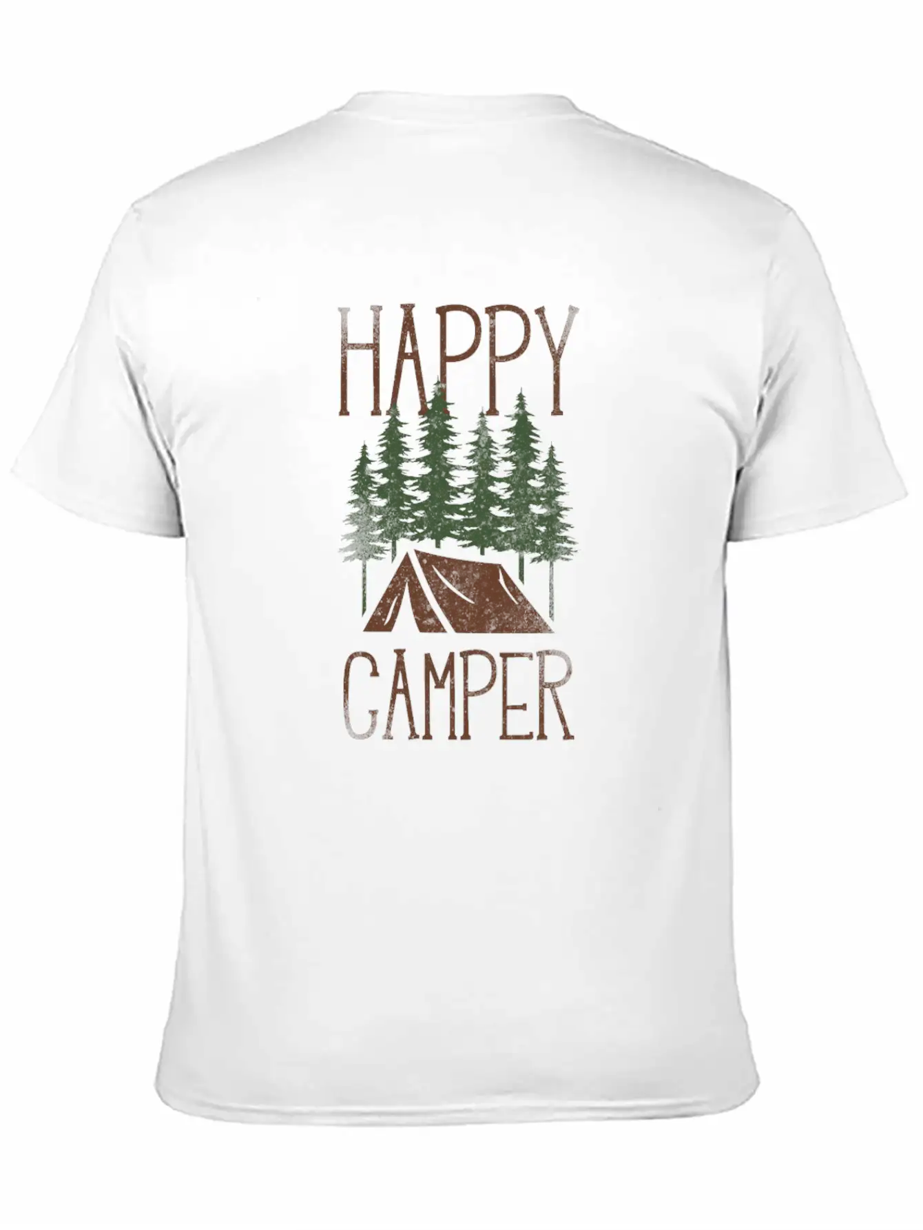 Camping Tent Happy Camper Classic Cotton Tee – Unisex Comfort For Any Season