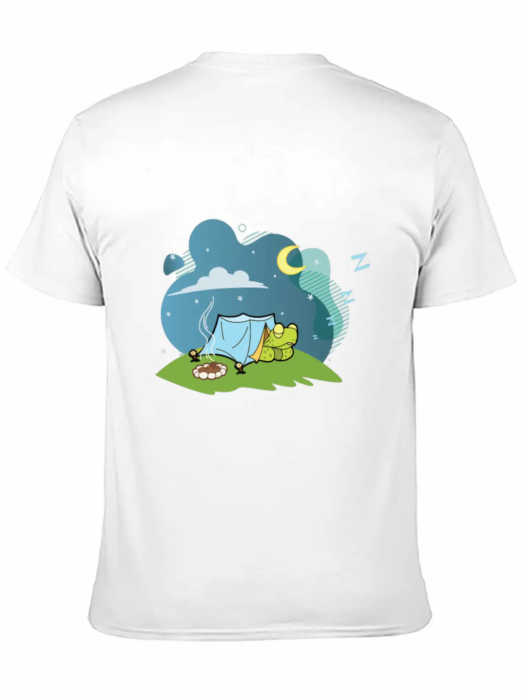 Camping Turtle Gift Tshirt Timeless Short Sleeve Tee – Comfy And Minimalist Design