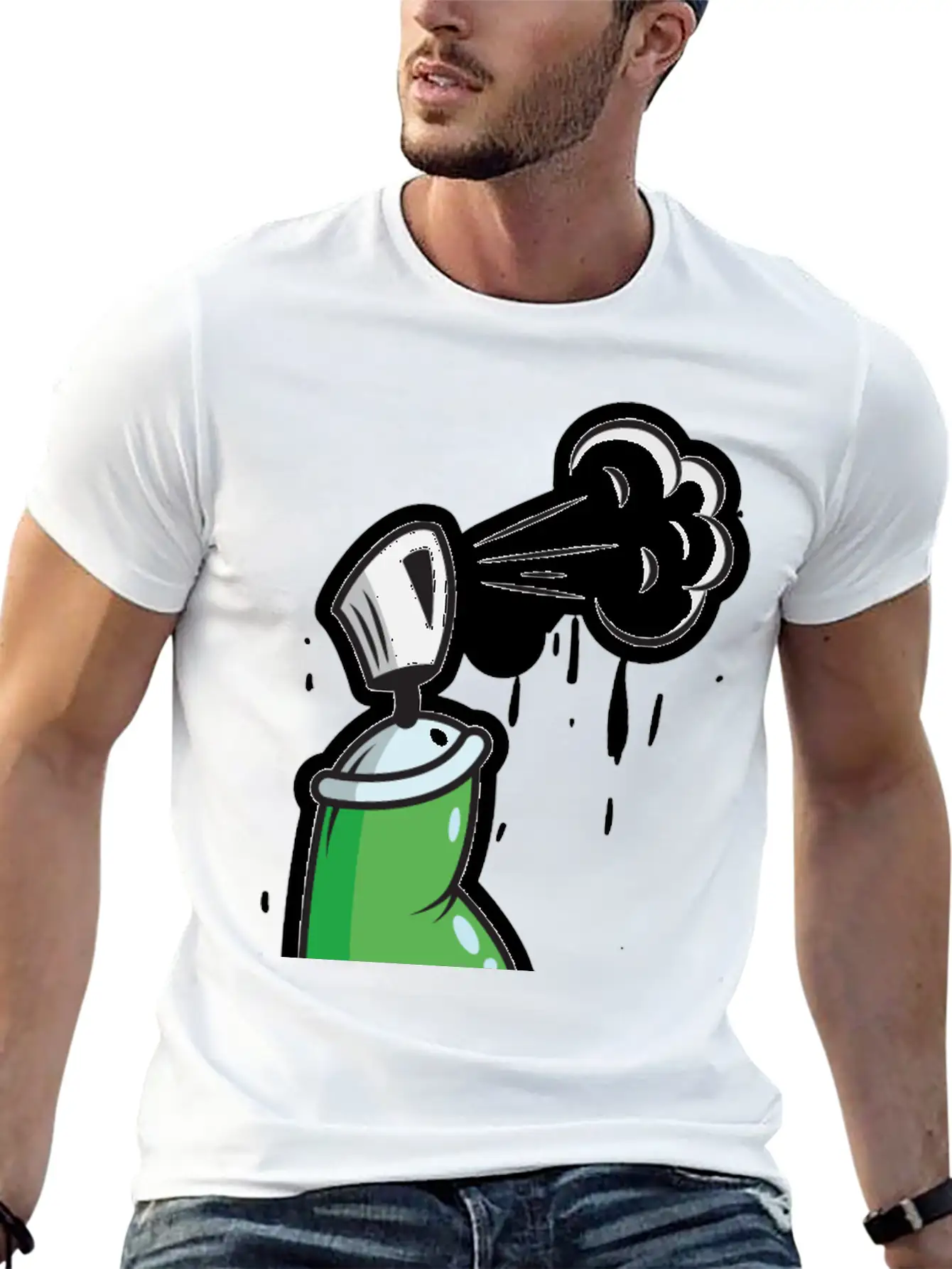 Can Breathable Graphic T-Shirt – Perfect For Casual Days