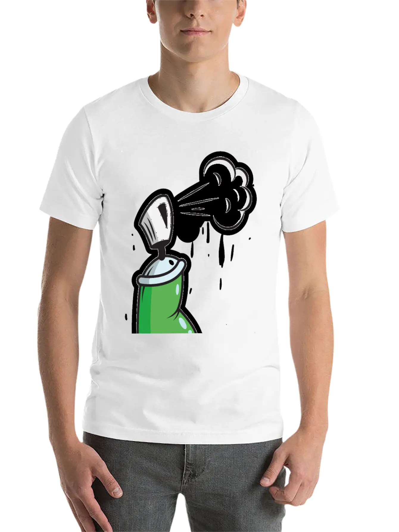 Can Breathable Graphic T-Shirt – Perfect For Casual Days