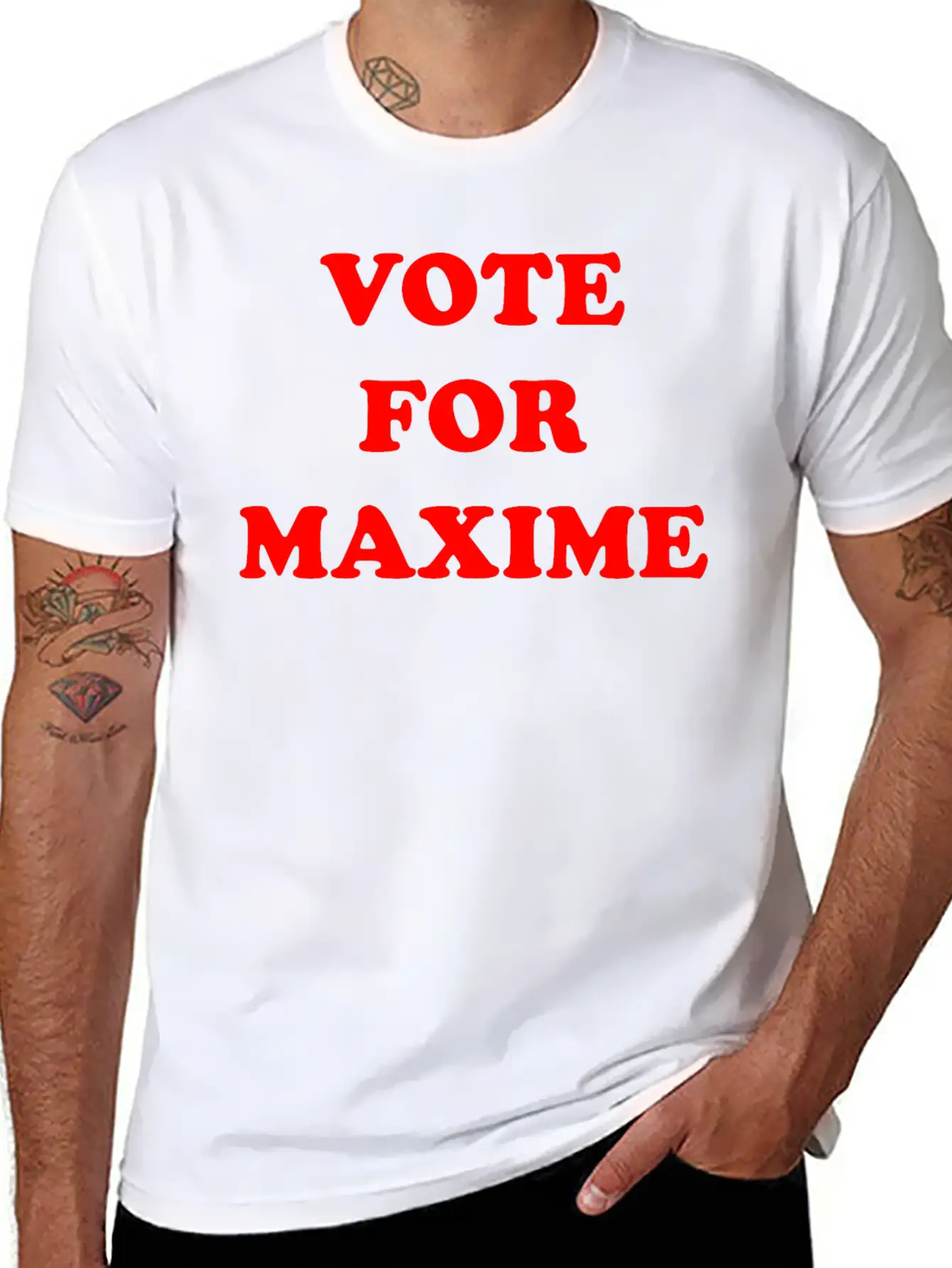 CANADA ELECTION - VOTE FOR MAXIME Basic Graphic T-Shirt – Daily Comfort In Soft Cotton
