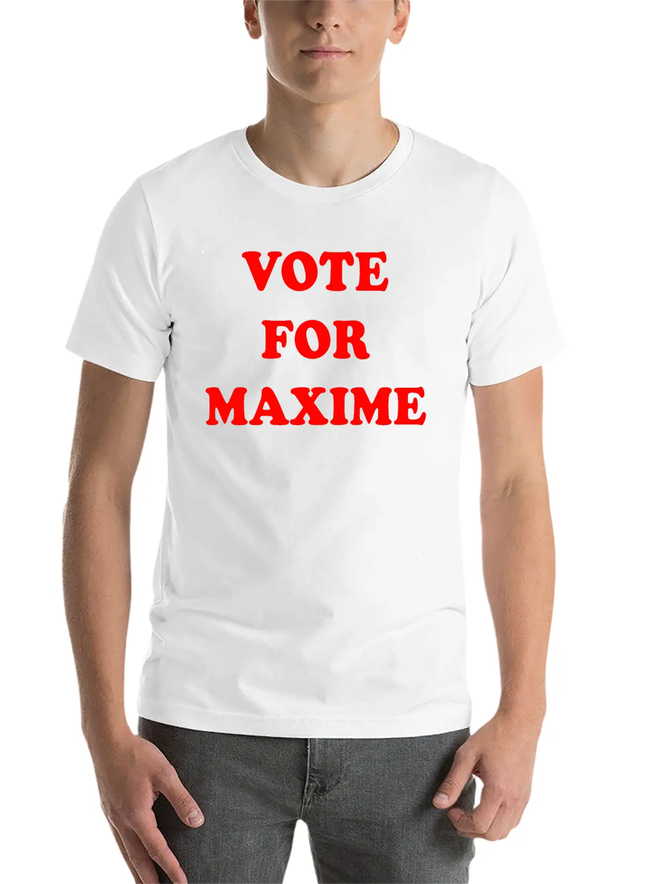 CANADA ELECTION - VOTE FOR MAXIME Basic Graphic T-Shirt – Daily Comfort In Soft Cotton