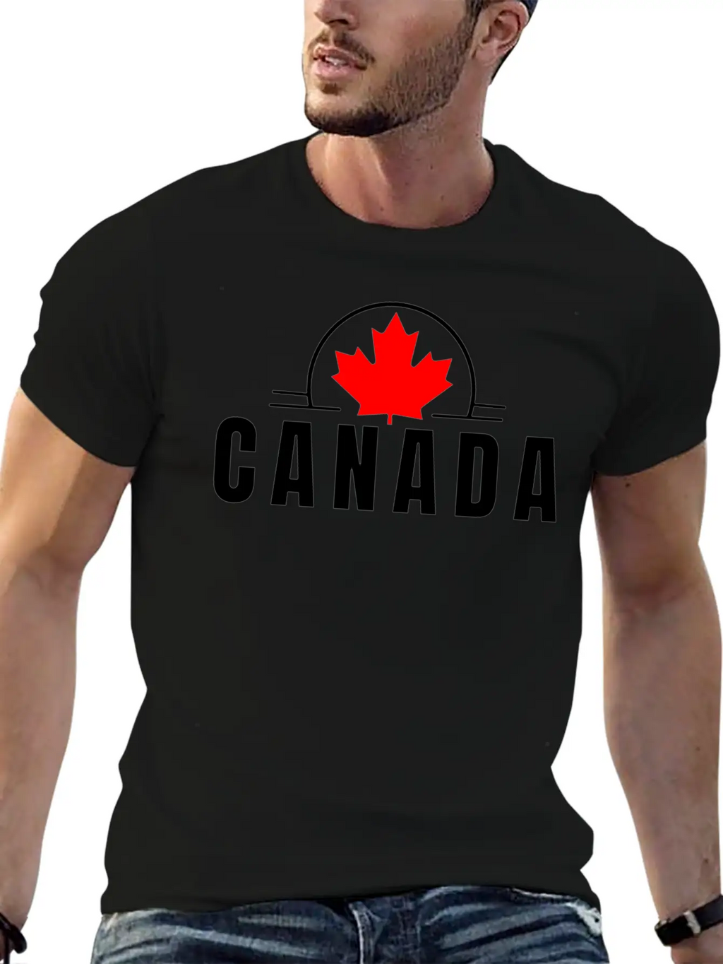 Canada Maple Leaf Design Timeless Short Sleeve Tee – Comfy And Minimalist Design