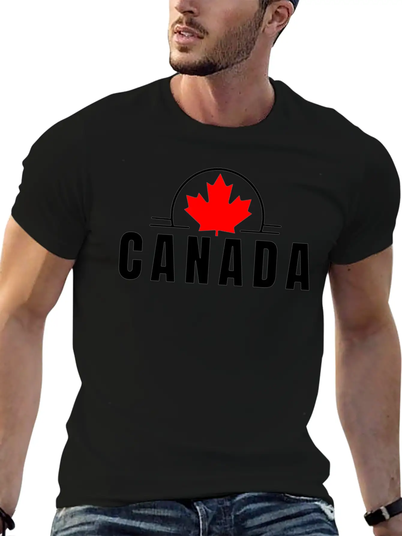 Canada Maple Leaf Design Timeless Short Sleeve Tee – Comfy And Minimalist Design