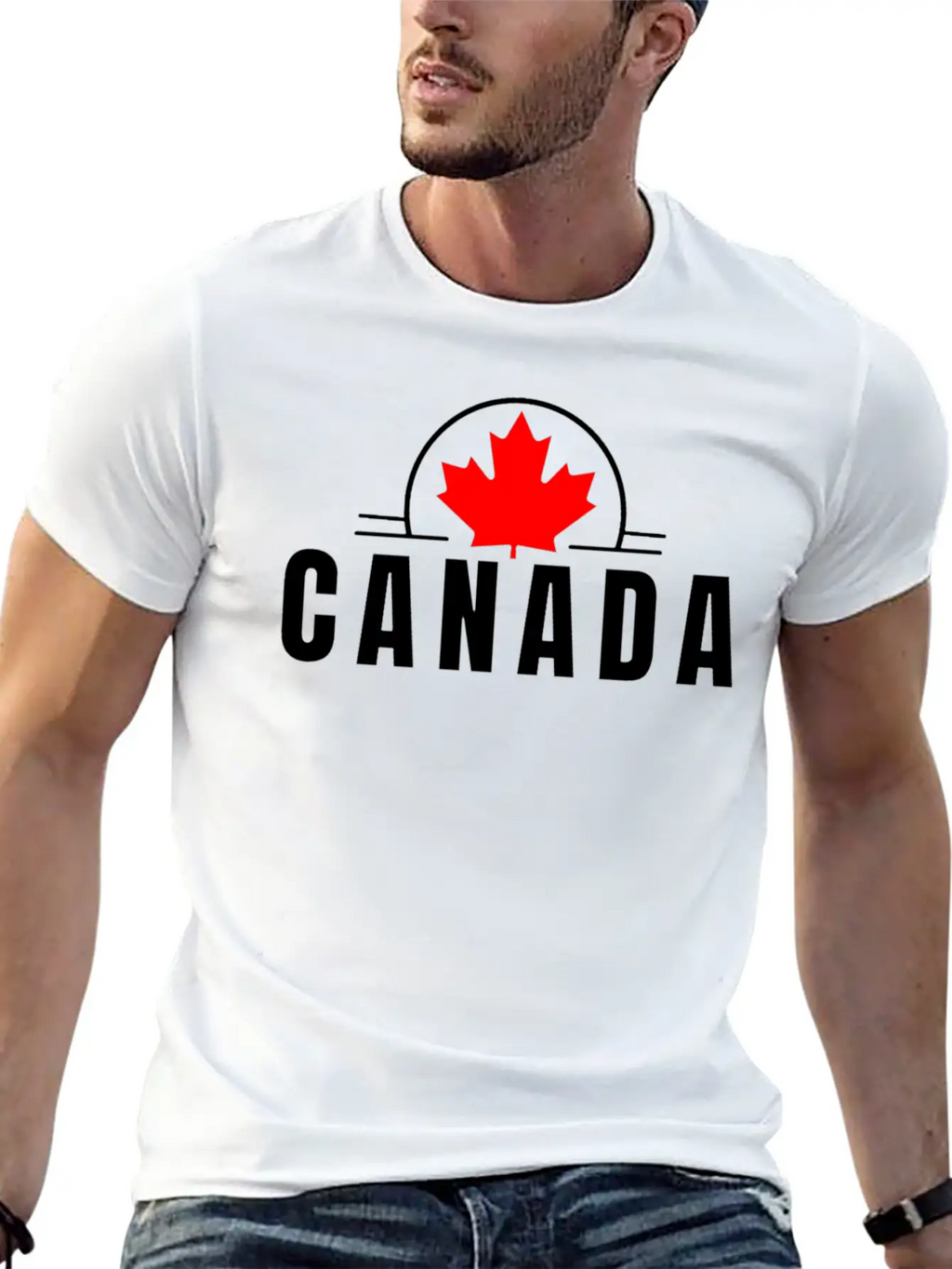 Canada Maple Leaf Design Timeless Short Sleeve Tee – Comfy And Minimalist Design