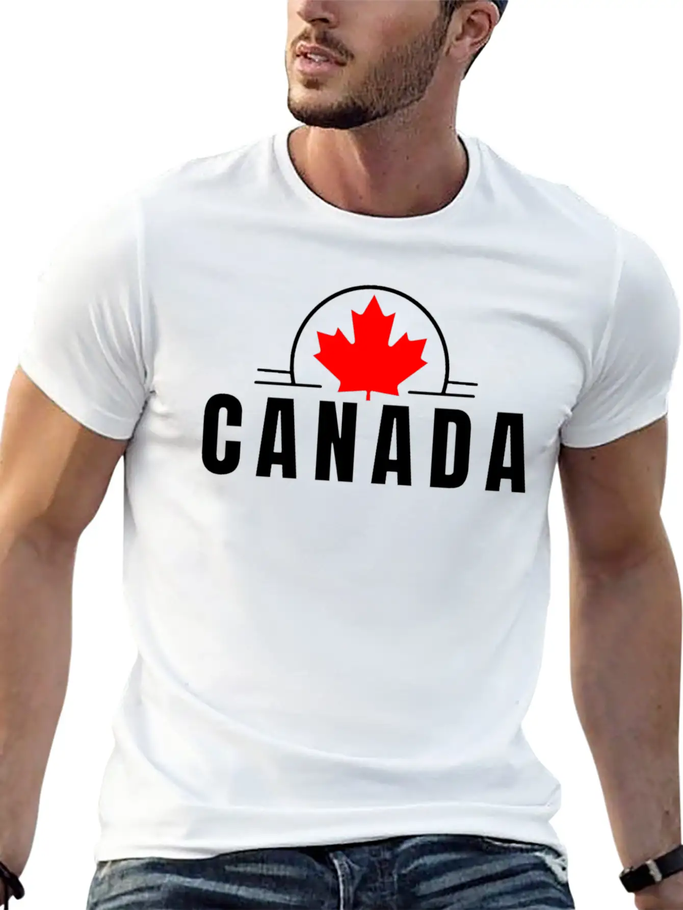 Canada Maple Leaf Design Timeless Short Sleeve Tee – Comfy And Minimalist Design