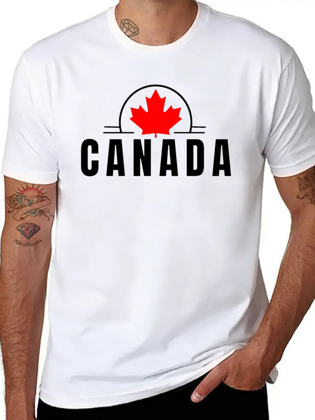 Canada Maple Leaf Design Timeless Short Sleeve Tee – Comfy And Minimalist Design