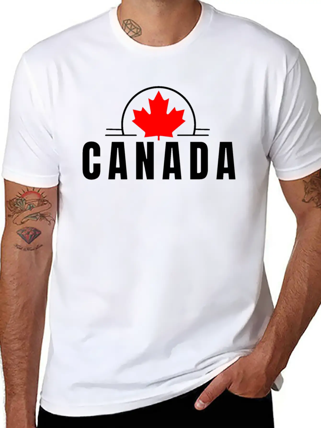 Canada Maple Leaf Design Timeless Short Sleeve Tee – Comfy And Minimalist Design