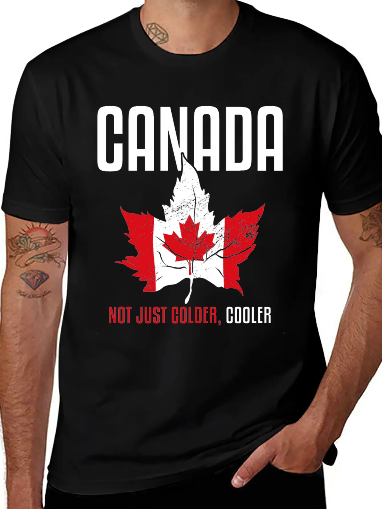 Canadian Funny Quotes Cooler Colder Vintage Timeless Short Sleeve Tee – Comfy And Minimalist Design