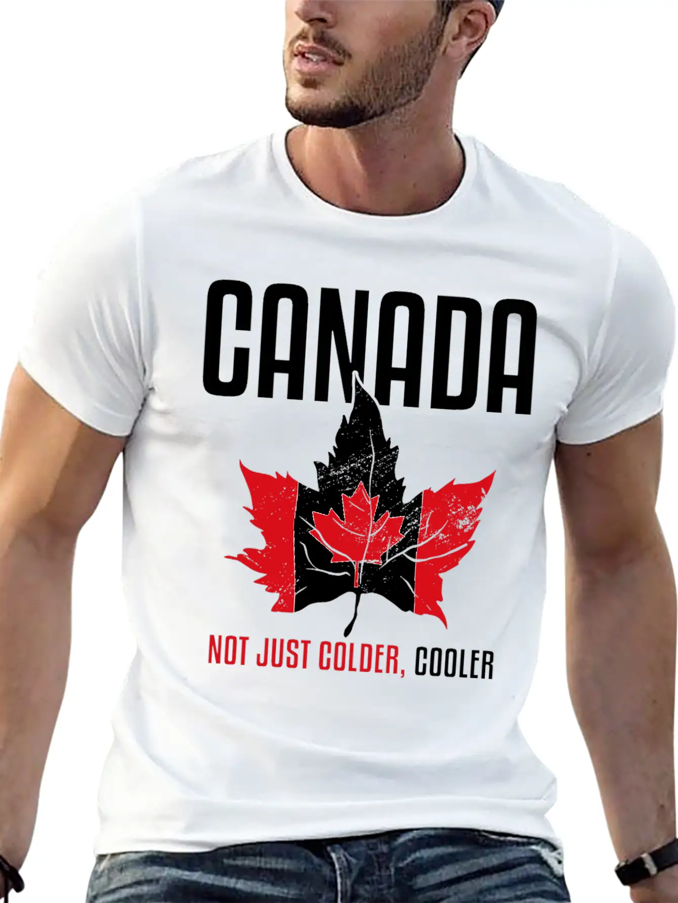 Canadian Funny Quotes Cooler Colder Vintage Timeless Short Sleeve Tee – Comfy And Minimalist Design
