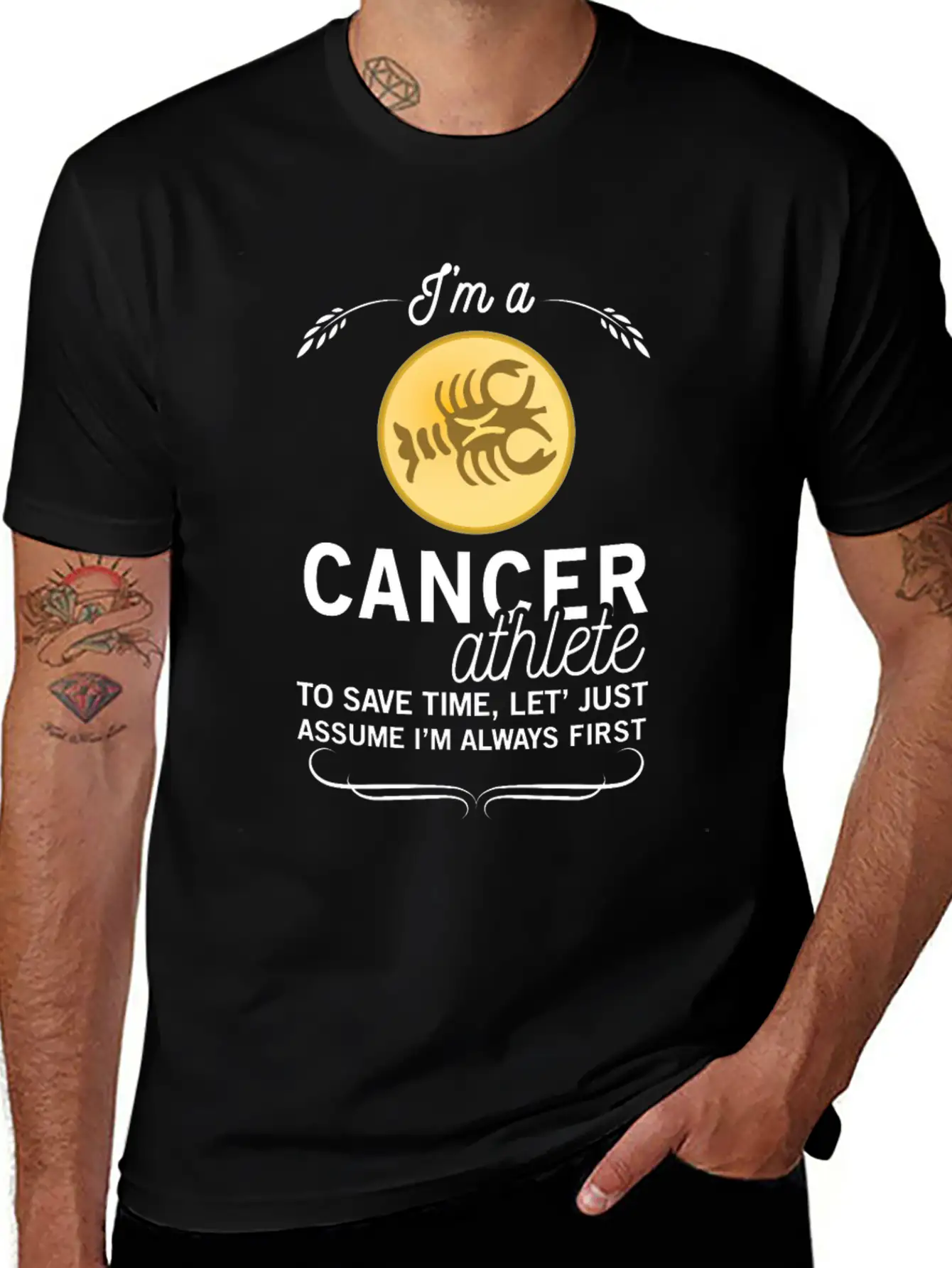 CANCER ATHLETE TO SAVE TIME ASSUME ALWAYS FIRST Unisex Casual T-Shirt – Clean Design For Daily Comfort
