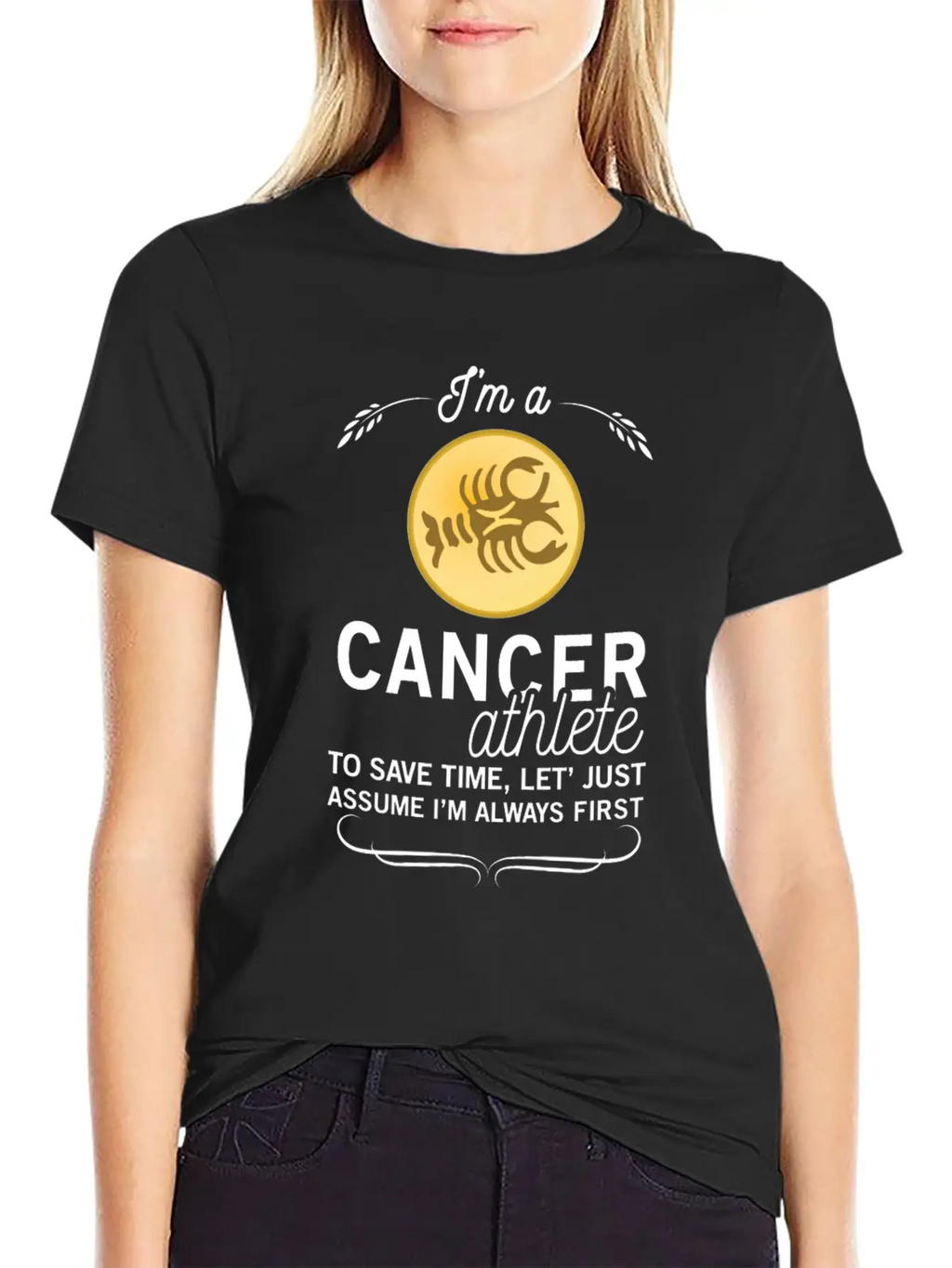 CANCER ATHLETE TO SAVE TIME ASSUME ALWAYS FIRST Unisex Casual T-Shirt – Clean Design For Daily Comfort