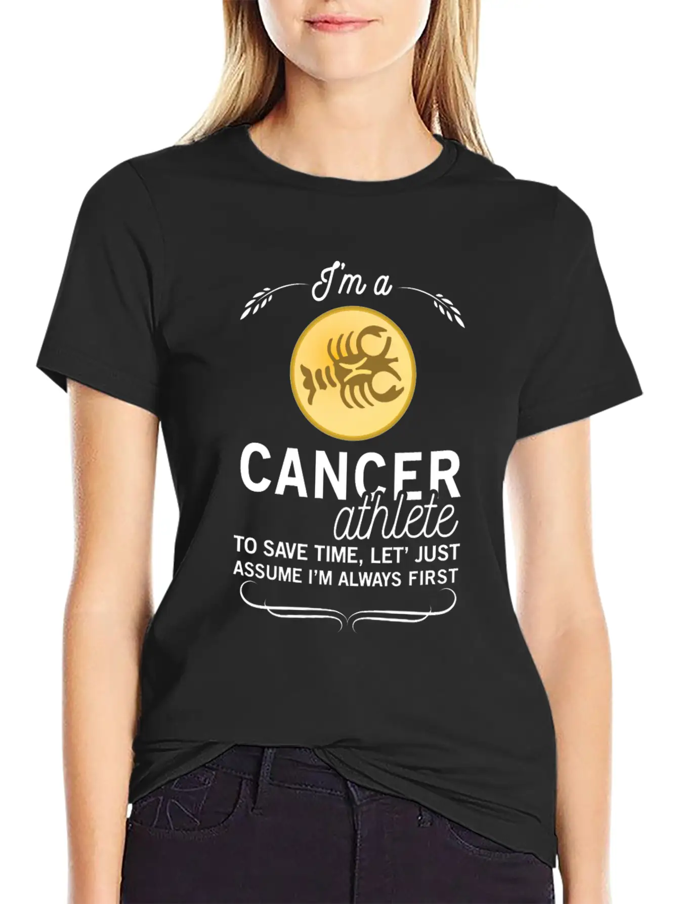 CANCER ATHLETE TO SAVE TIME ASSUME ALWAYS FIRST Unisex Casual T-Shirt – Clean Design For Daily Comfort