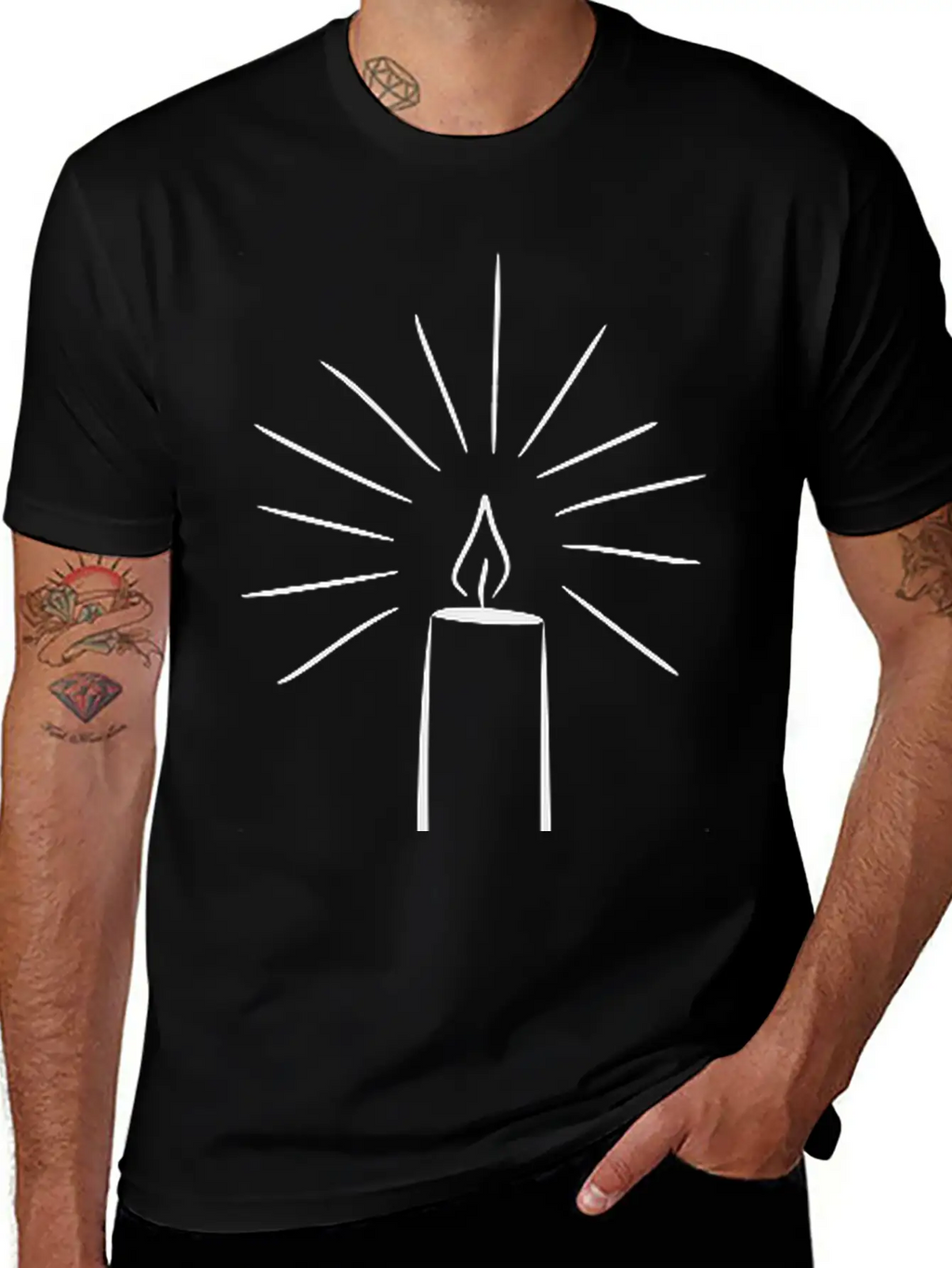 Candle 3 Basic Graphic T-Shirt – Daily Comfort In Soft Cotton