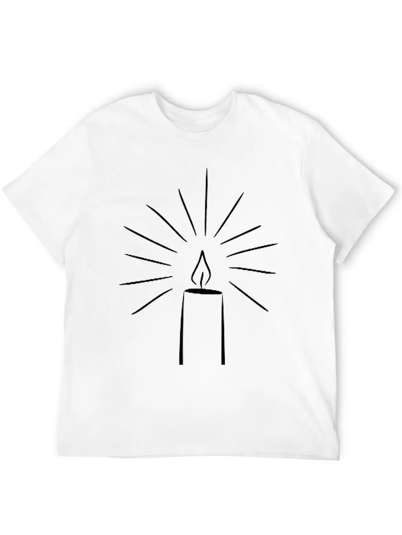 Candle 3 Basic Graphic T-Shirt – Daily Comfort In Soft Cotton