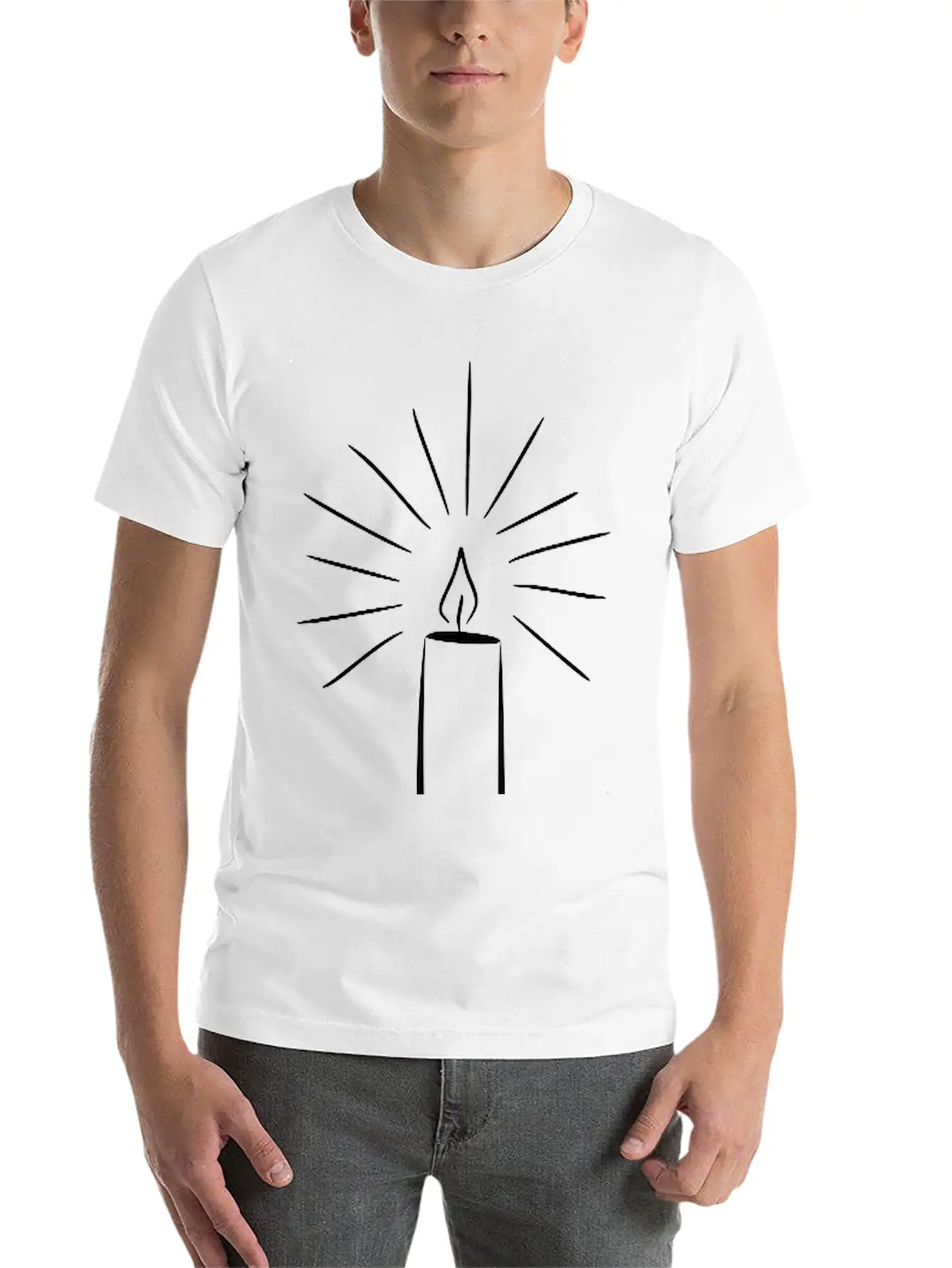 Candle 3 Basic Graphic T-Shirt – Daily Comfort In Soft Cotton