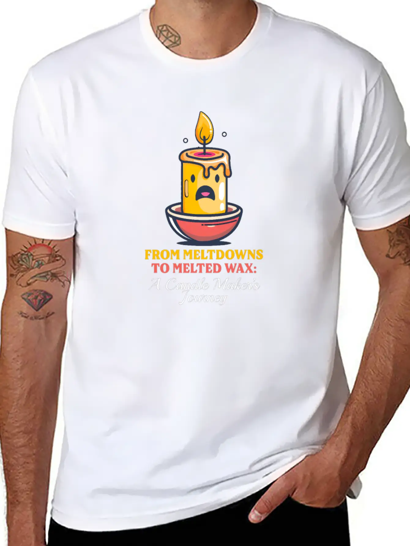 Candle Making From Meltdowns To Melted Wax Relaxed Everyday Tee – Lightweight And Durable Cotton