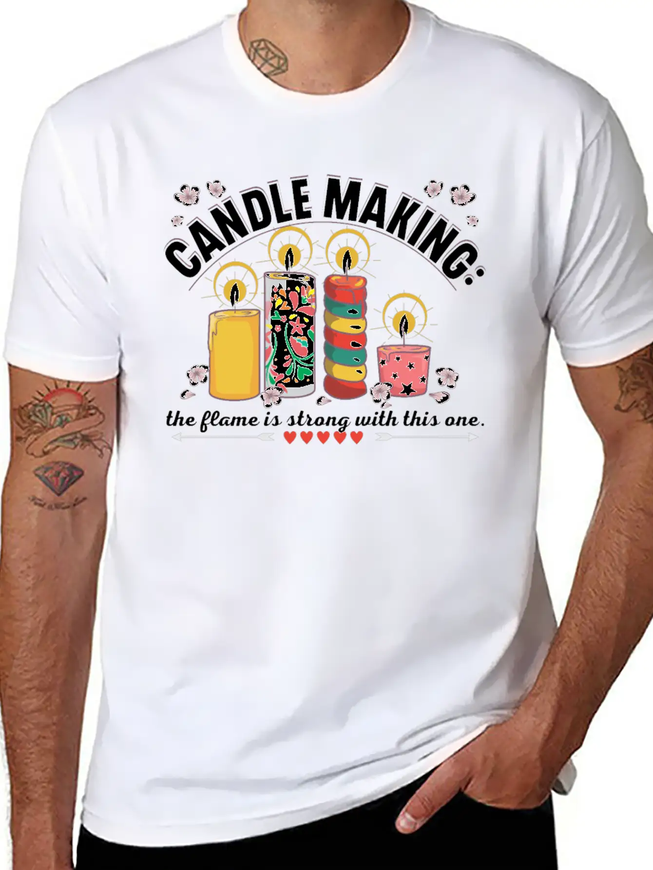 Candle Making: The Flame Is Strong With This One. Stylish Everyday T-Shirt – Unisex Basic Cotton Tee