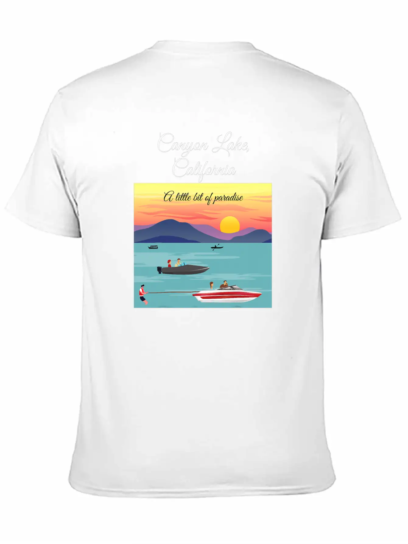 Canyon Lake Californa Little Bit Of Paradise Men Classic Cotton Tee – Unisex Comfort For Any Season